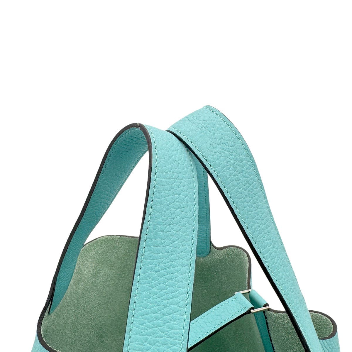 HERMES HERMES PICOTIN LOCK MM BLUE ATOLL TAURILLON CLEMENCE HAND BAG A SHW 90299303