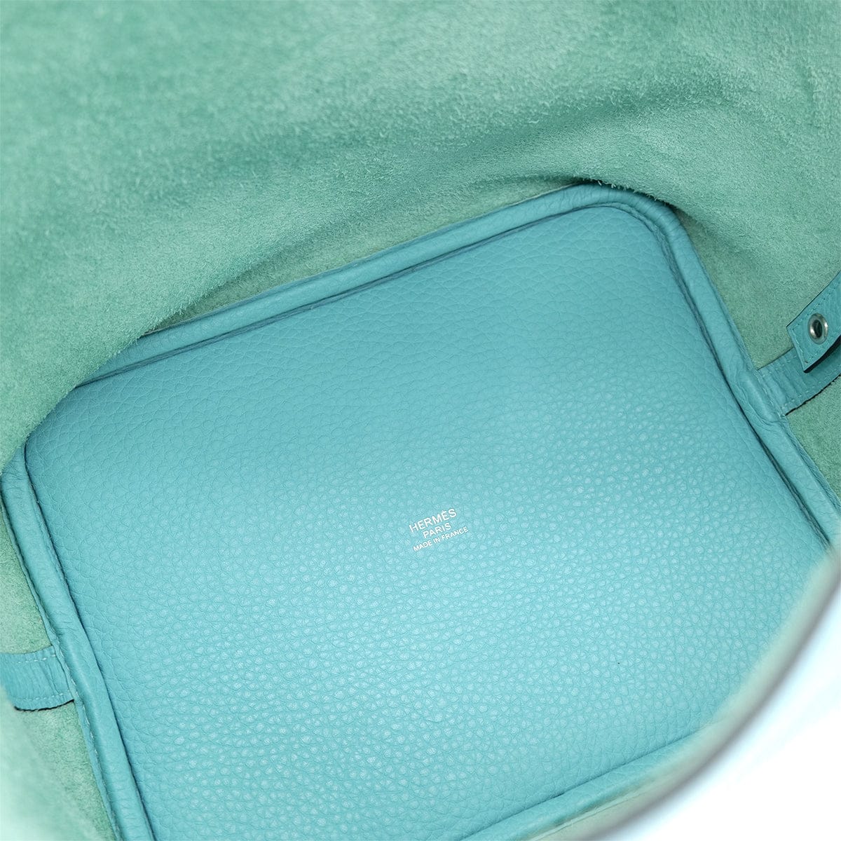 HERMES HERMES PICOTIN LOCK MM BLUE SAINT CYR TAURILLON CLEMENCE HAND BAG X SHW 90301729