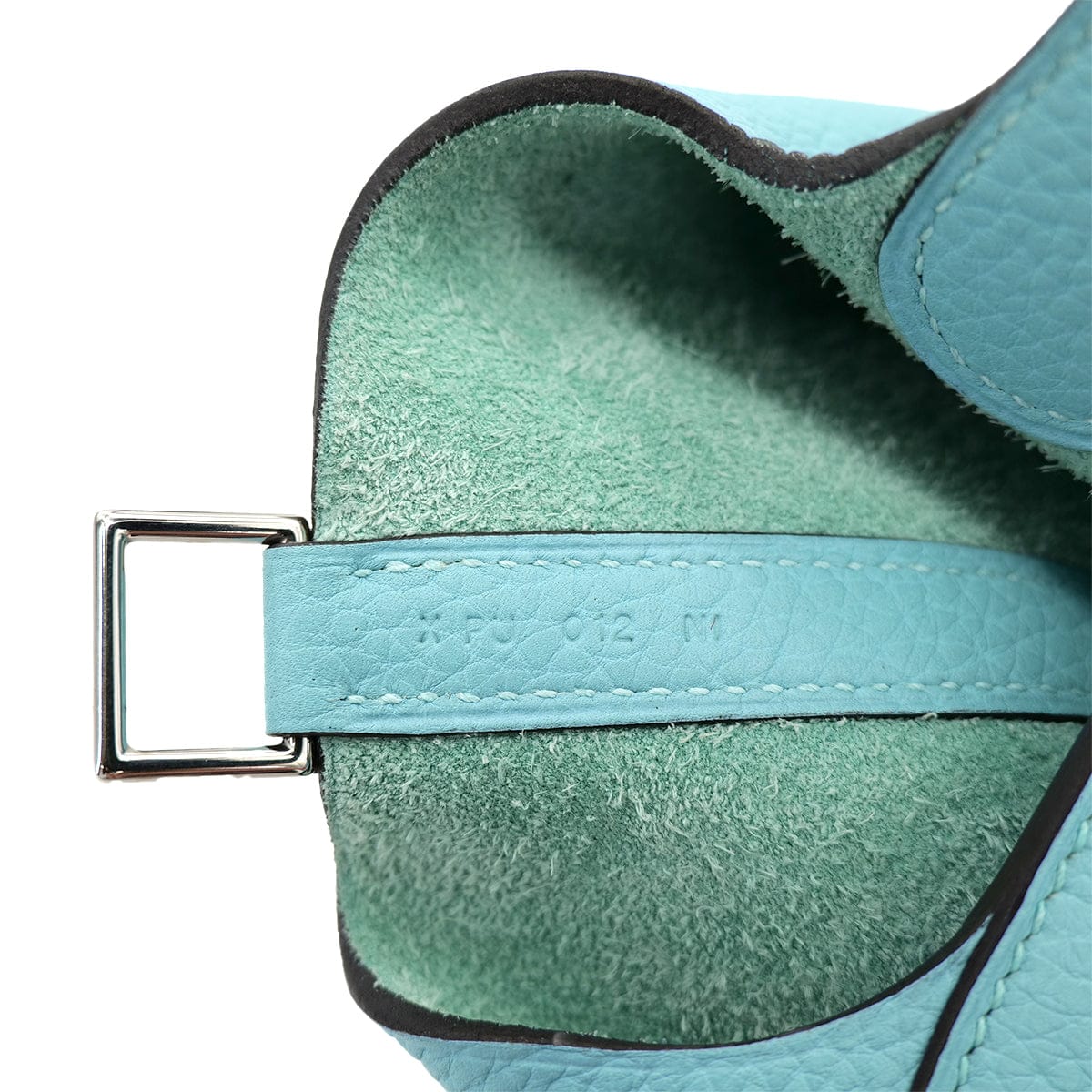 HERMES HERMES PICOTIN LOCK MM BLUE SAINT CYR TAURILLON CLEMENCE HAND BAG X SHW 90301729