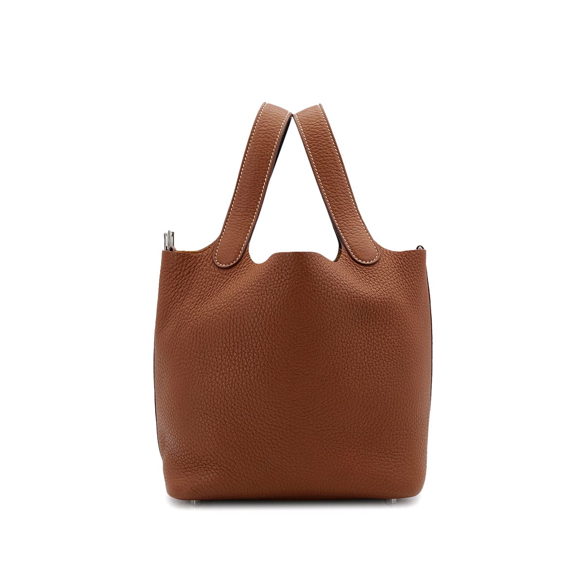 Hermes HERMES PICOTIN LOCK PM ECLAT GOLD EBENE TAURILLON CLEMENCE HAND BAG Z PHW 90306852