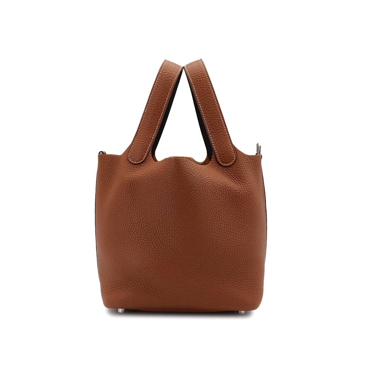 Hermes HERMES PICOTIN LOCK PM ECLAT GOLD EBENE TAURILLON CLEMENCE HAND BAG Z PHW 90306852