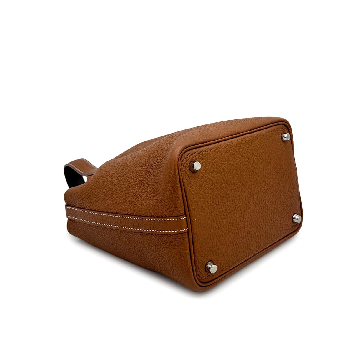 Hermes HERMES PICOTIN LOCK PM ECLAT GOLD EBENE TAURILLON CLEMENCE HAND BAG Z PHW 90306852