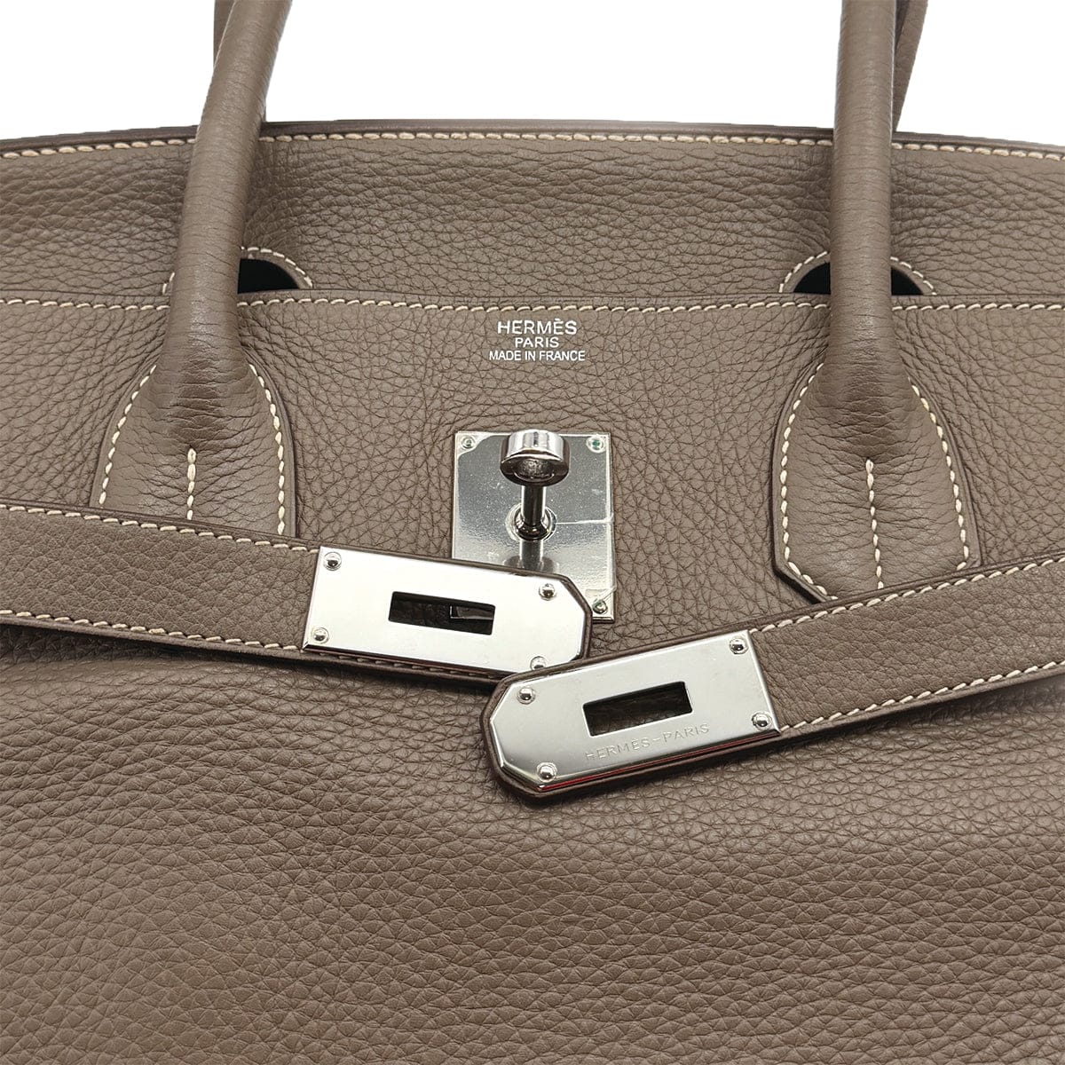 HERMES HERMES SHOULDER BIRKIN 42 ETOUPE TOGO HAND BAG □M PALLADIUM HARDWARE 90310330
