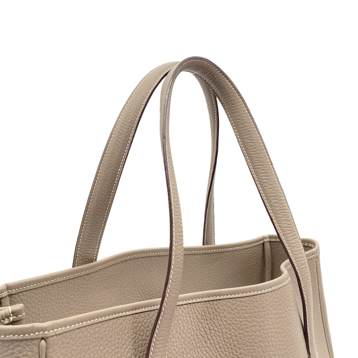 Hermes HERMES VICTORIA CABAS 32 ETOUPE TAURILLON CLEMENCE TOTE BAG □J 90266436