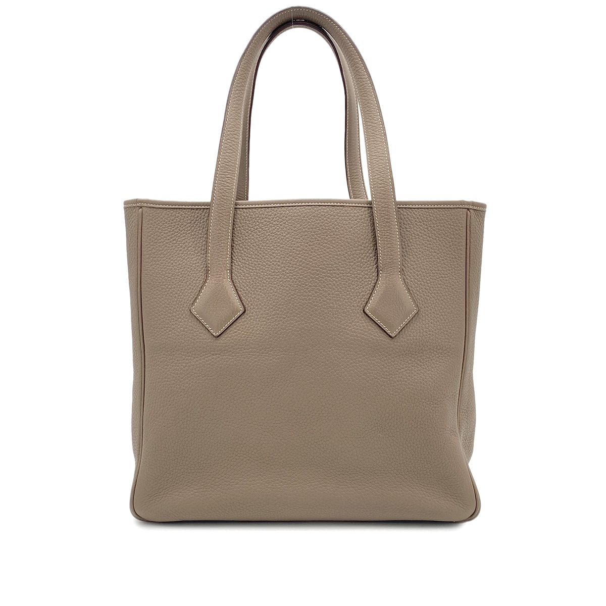 Hermes HERMES VICTORIA CABAS 32 ETOUPE TAURILLON CLEMENCE TOTE BAG □J 90266436