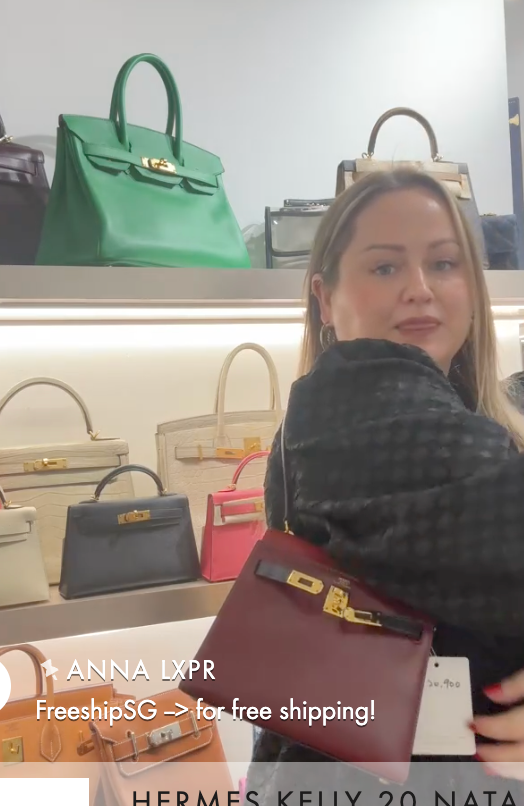 Hermès Hermes Vintage Kelly 20 Tri-Colour Rouge H / Vif / Indigo Boxcalf GHW #O Y1985 SKC8257H