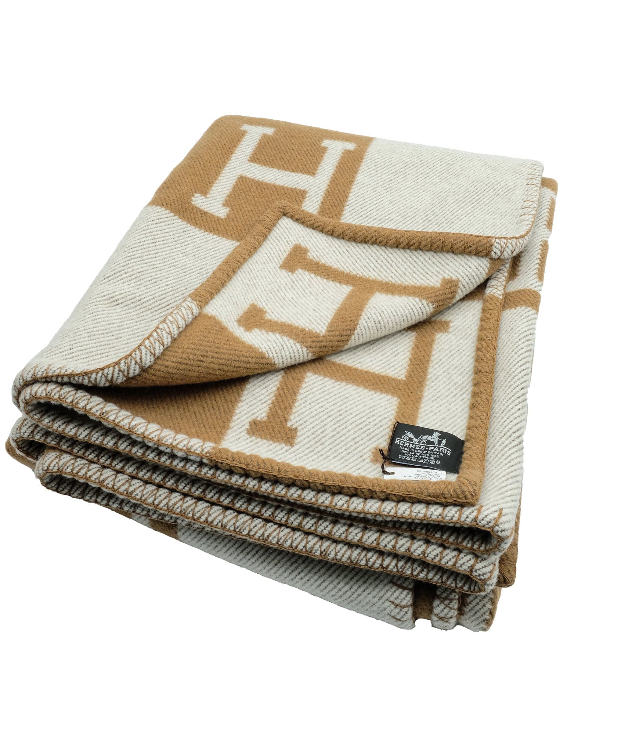 Hermès Hermes Avalon Blanket in Camel DBXS4237