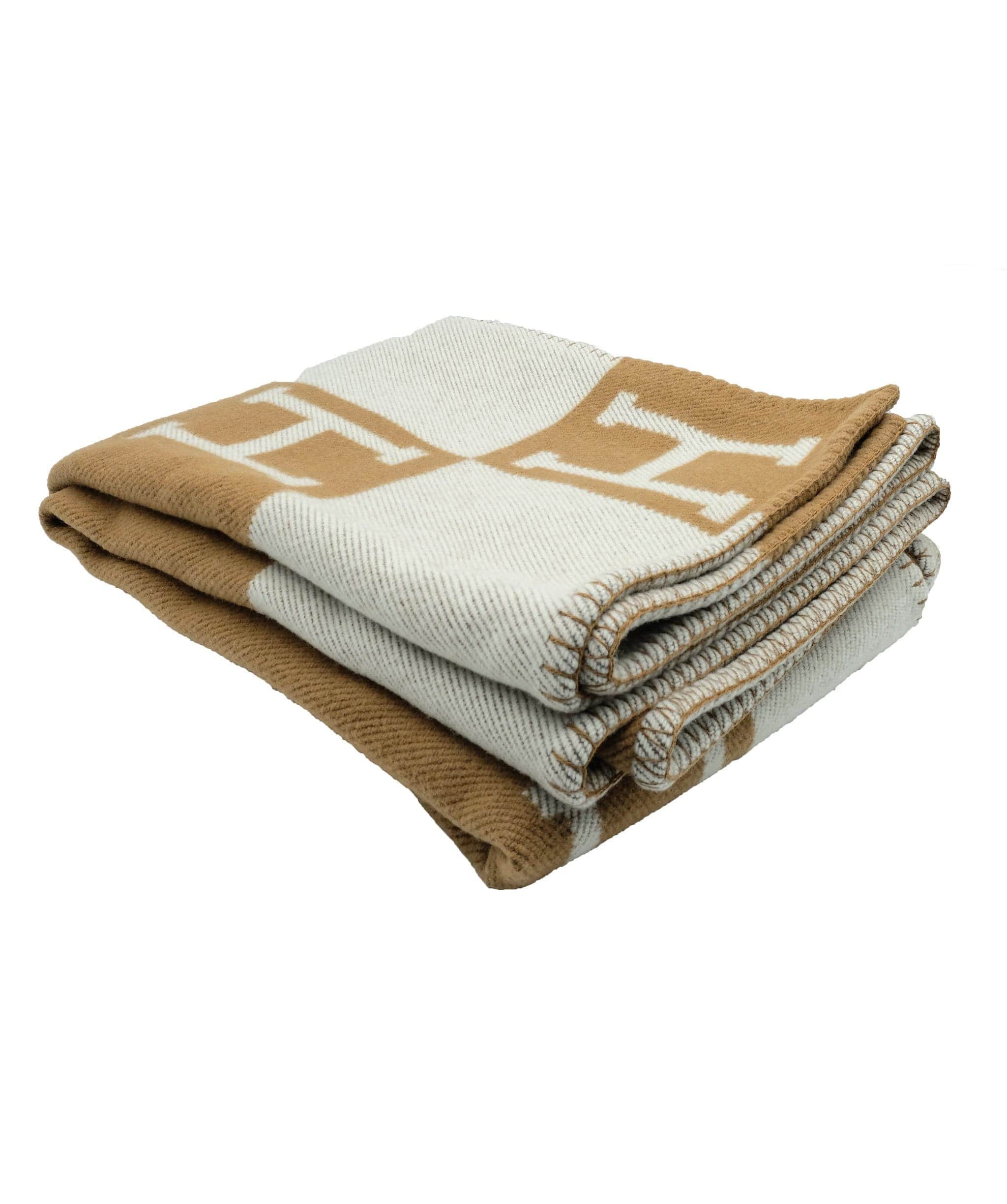 Hermès Hermes Avalon Blanket in Camel DBXS4237