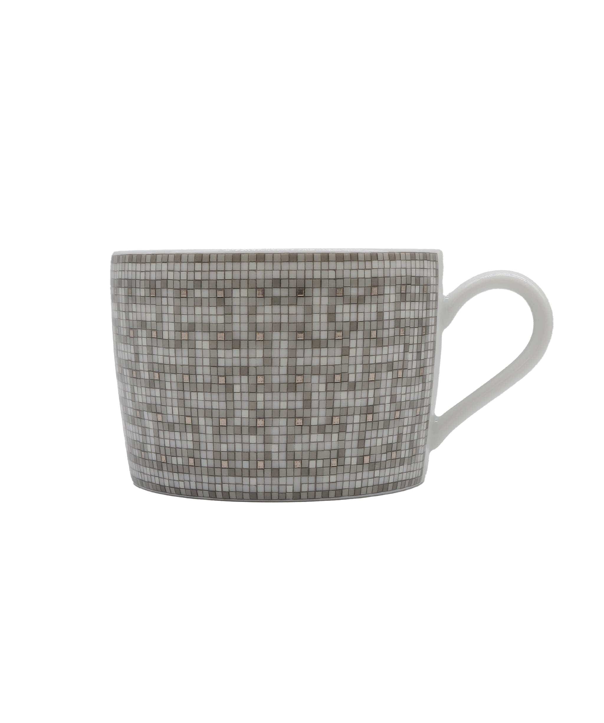 Hermès Hermes Boite de 2 tasses à thé et soucoupe mosaïque au 24 palatine DXBS3199