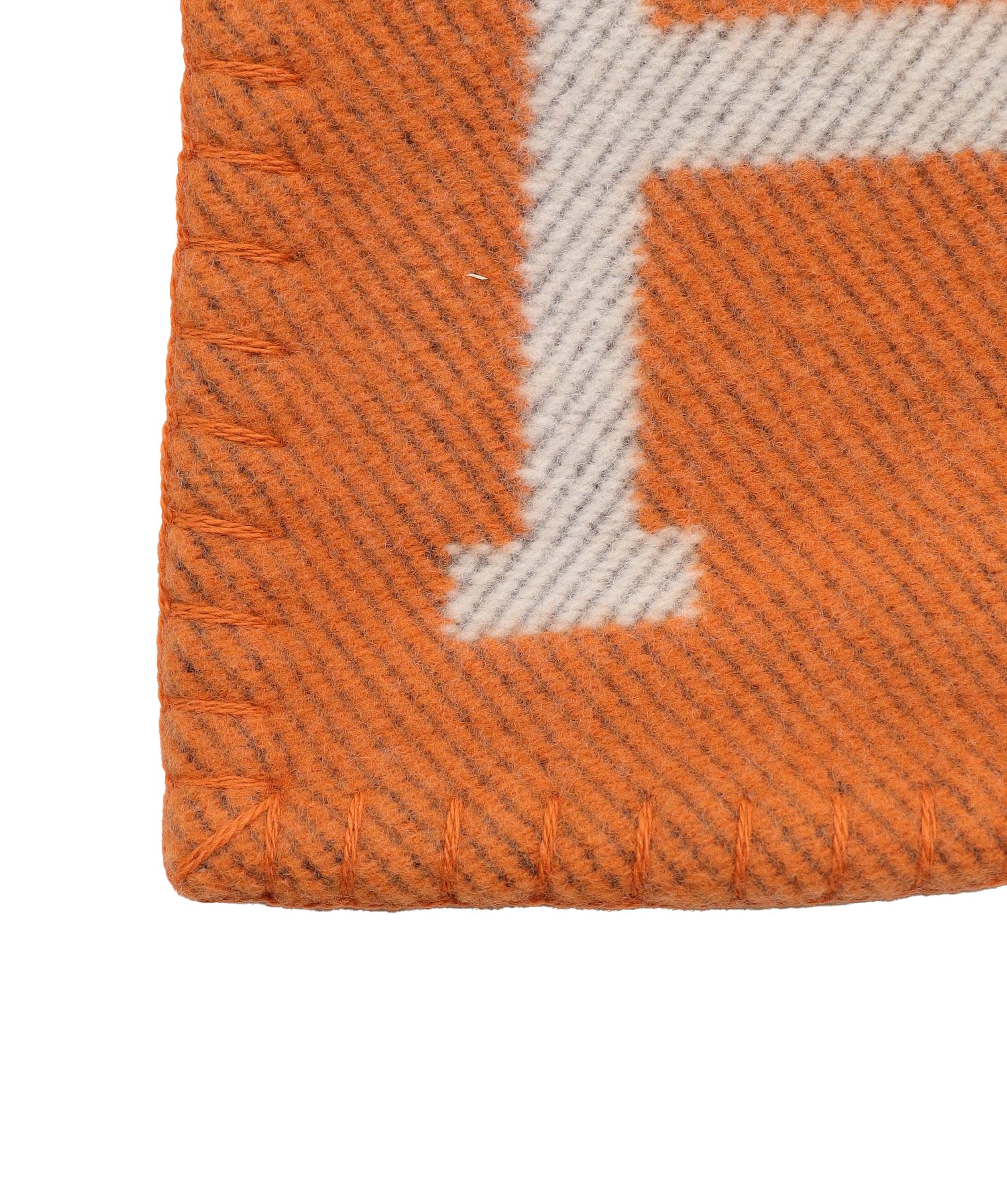 Hermès Hermes Cashmere Avalon Blanket Orange AGC2865