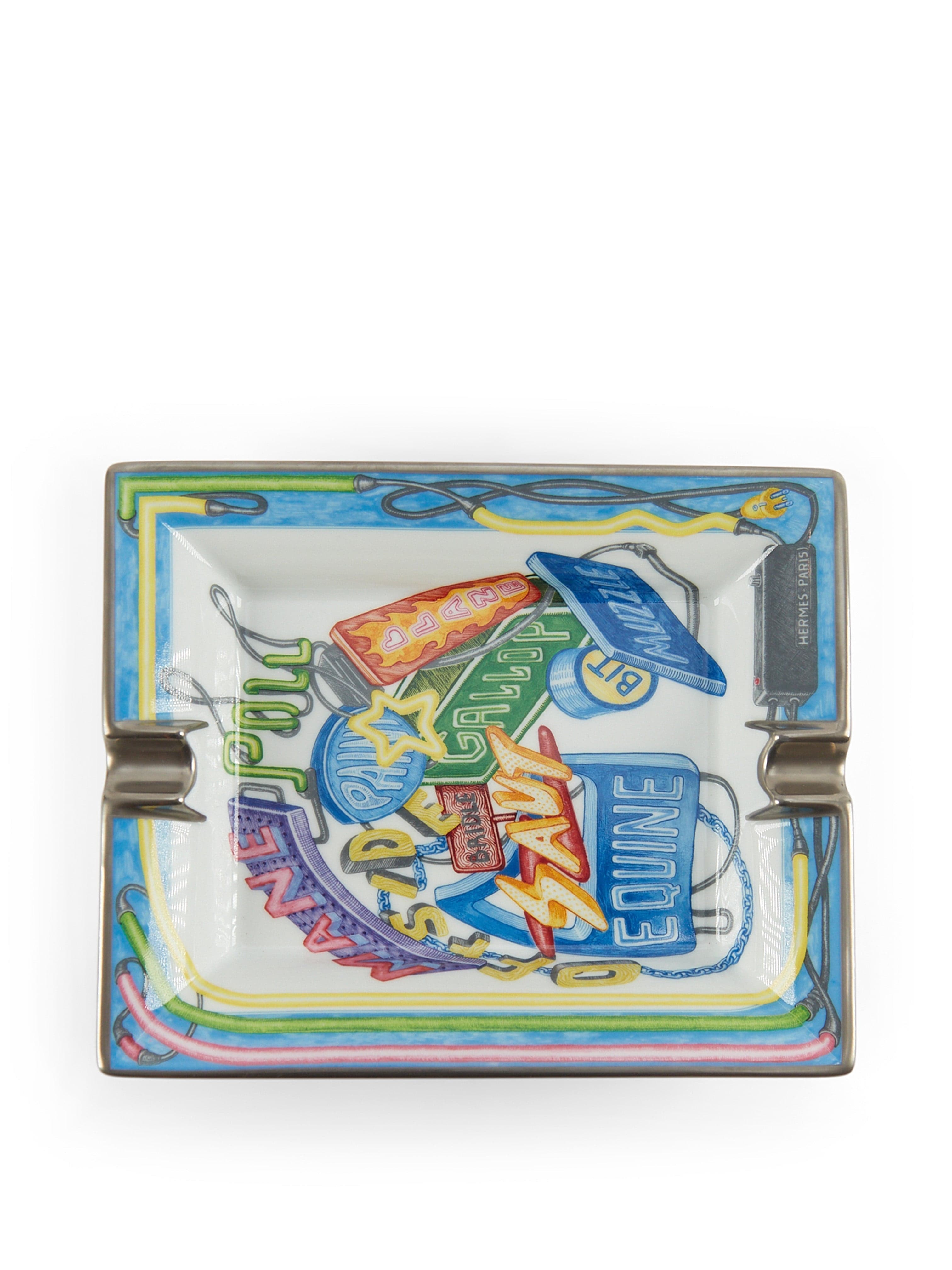 Hermès Hermès Chevaloscope Lapis-Lazuli / Citron Ashtray 01ASH750 DBXM0058