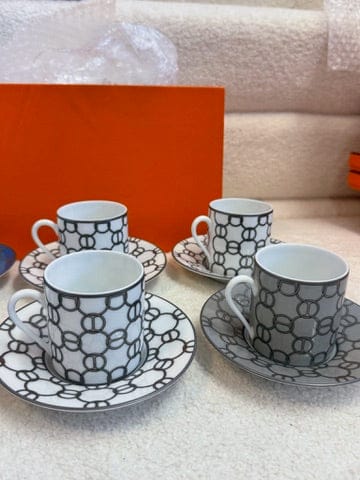 Hermès Hermès H Déco Saucer Set 12 Pieces