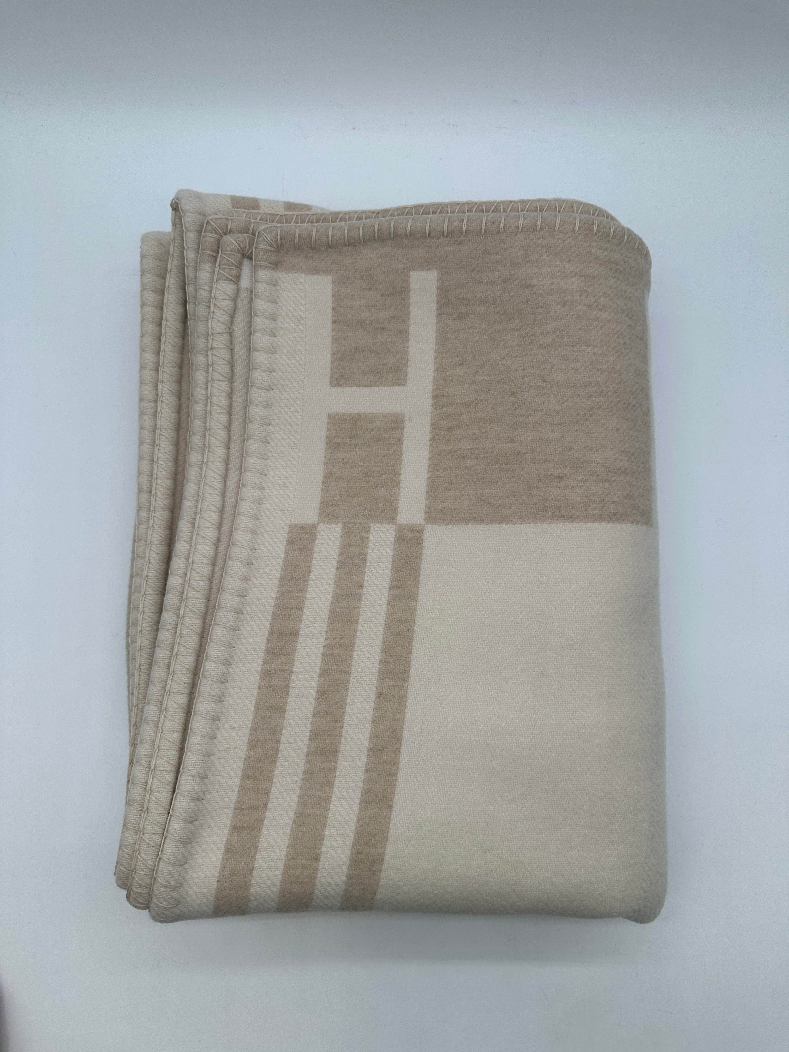 Hermès Hermès Ithaque blanket Sable PCA983
