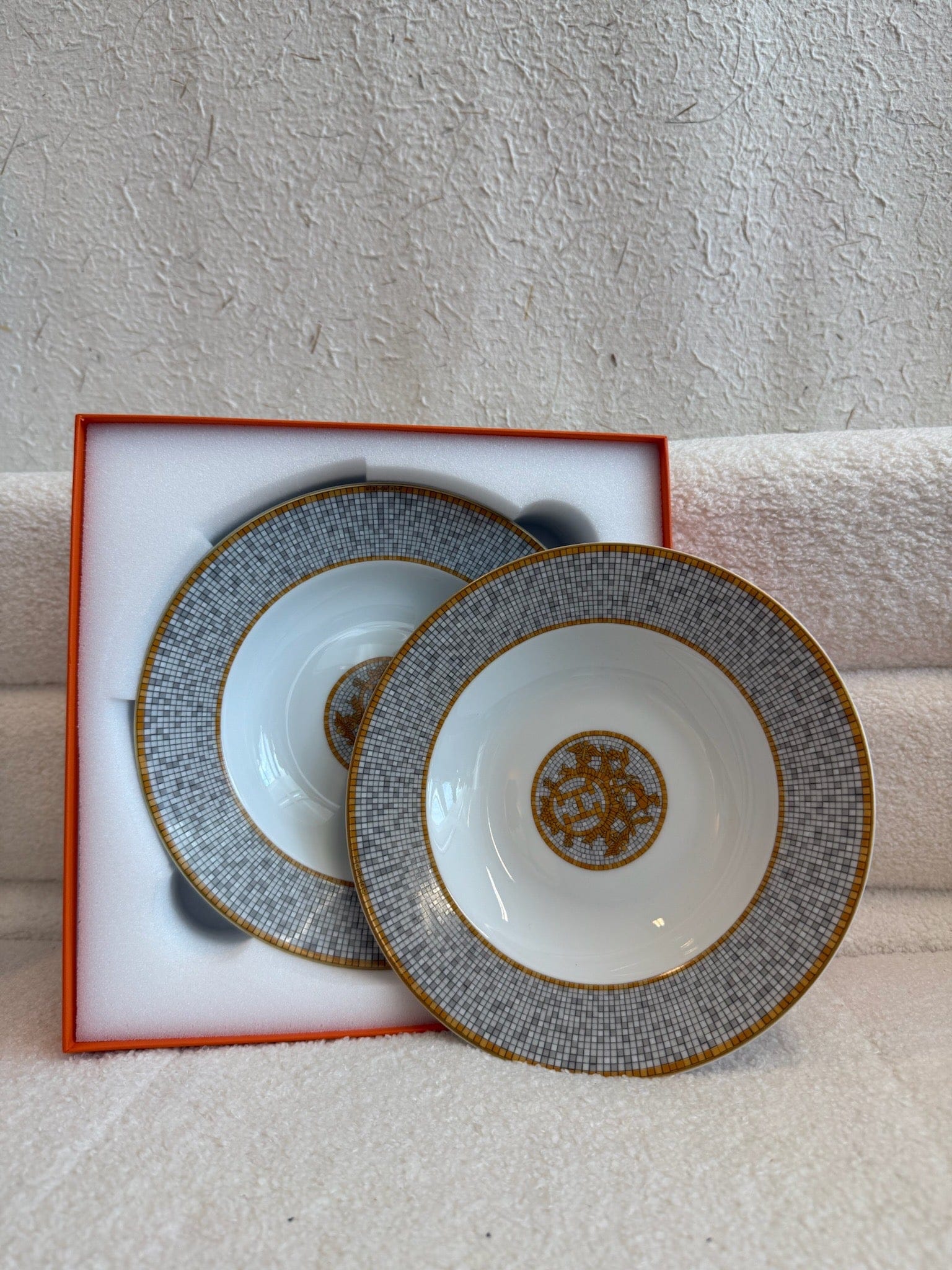 Hermès Hermès Mosaique Dessert Plate Set 2 Pieces
