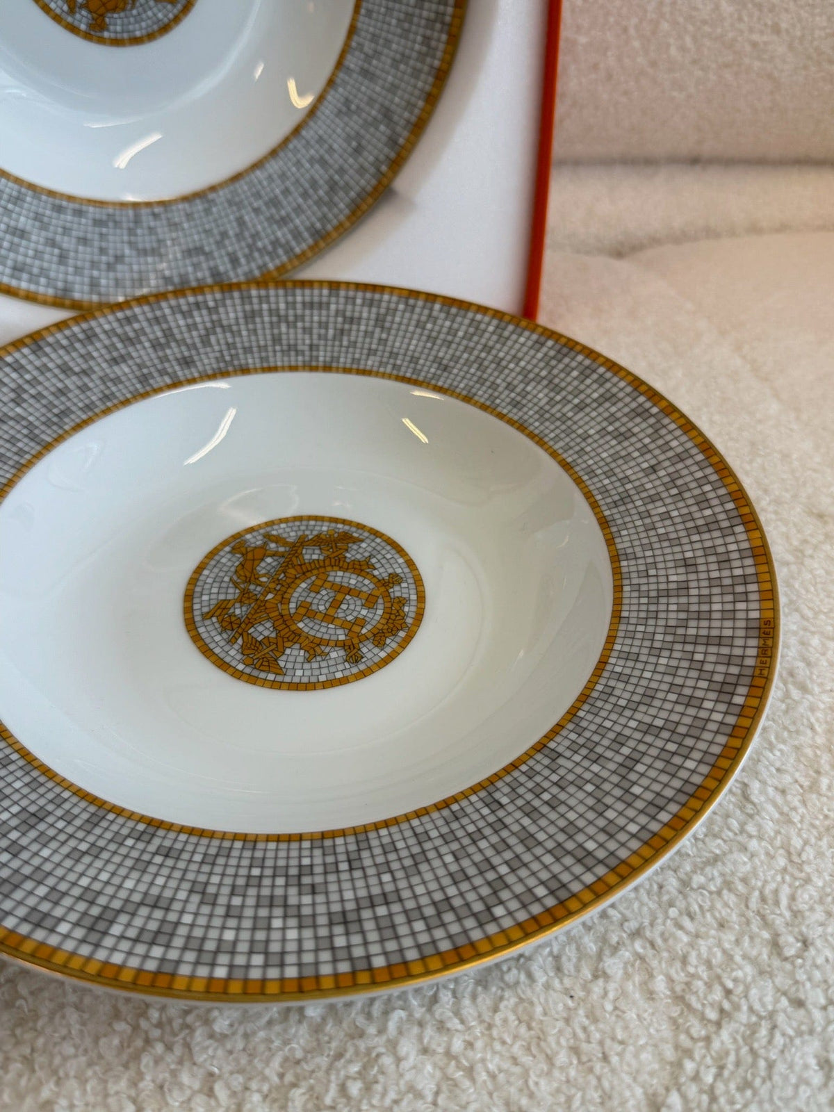 Hermès Hermès Mosaique Dessert Plate Set 2 Pieces