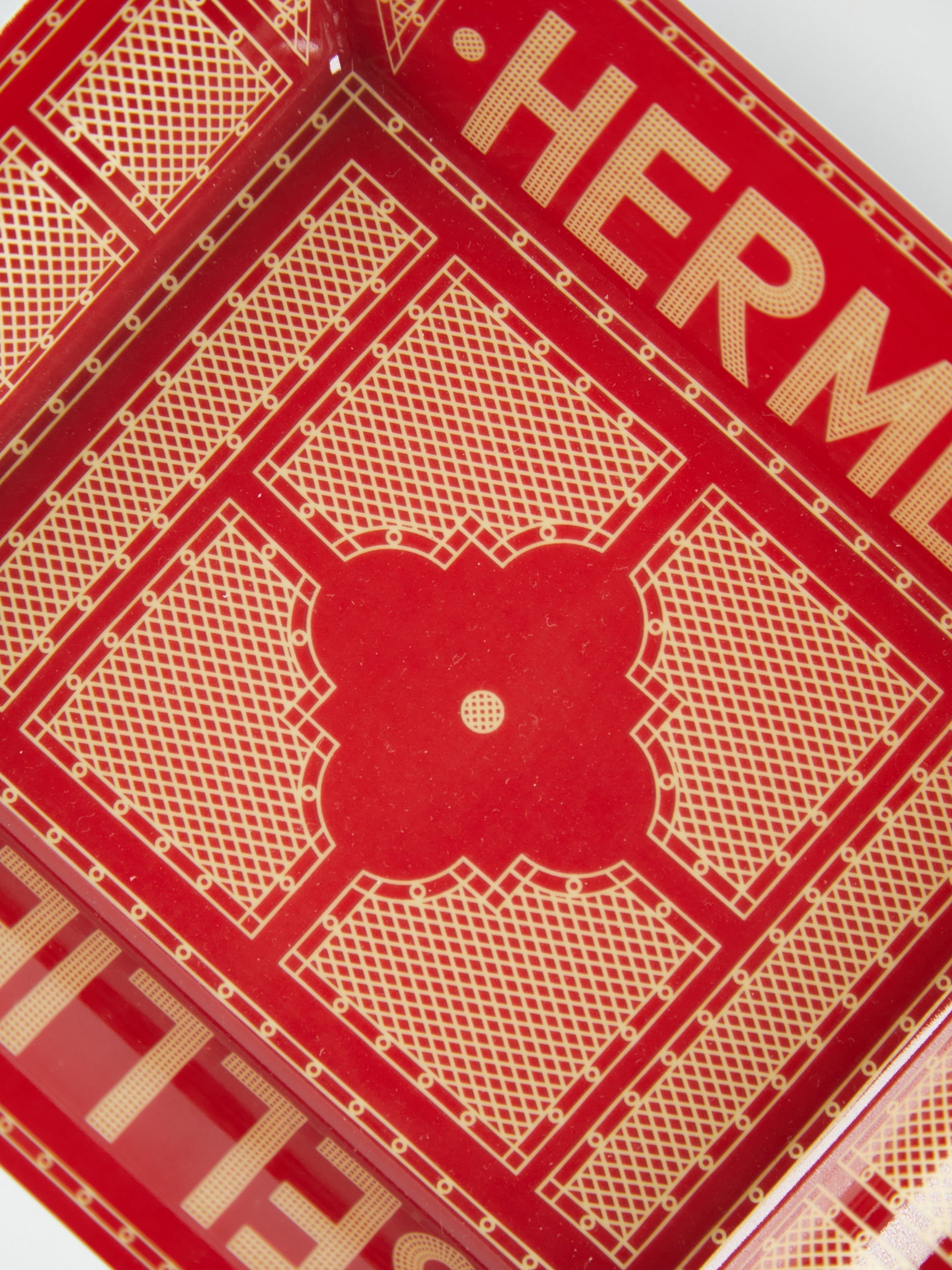 Hermès Hermès Sellier Rouge Change Tray 11552 DBXM0068