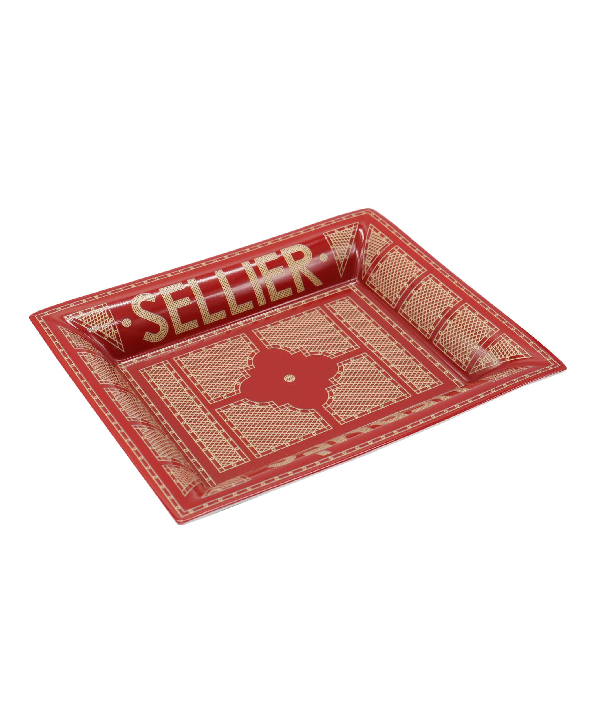 Hermès Hermès Sellier Rouge Change Tray 11552 DBXM0068