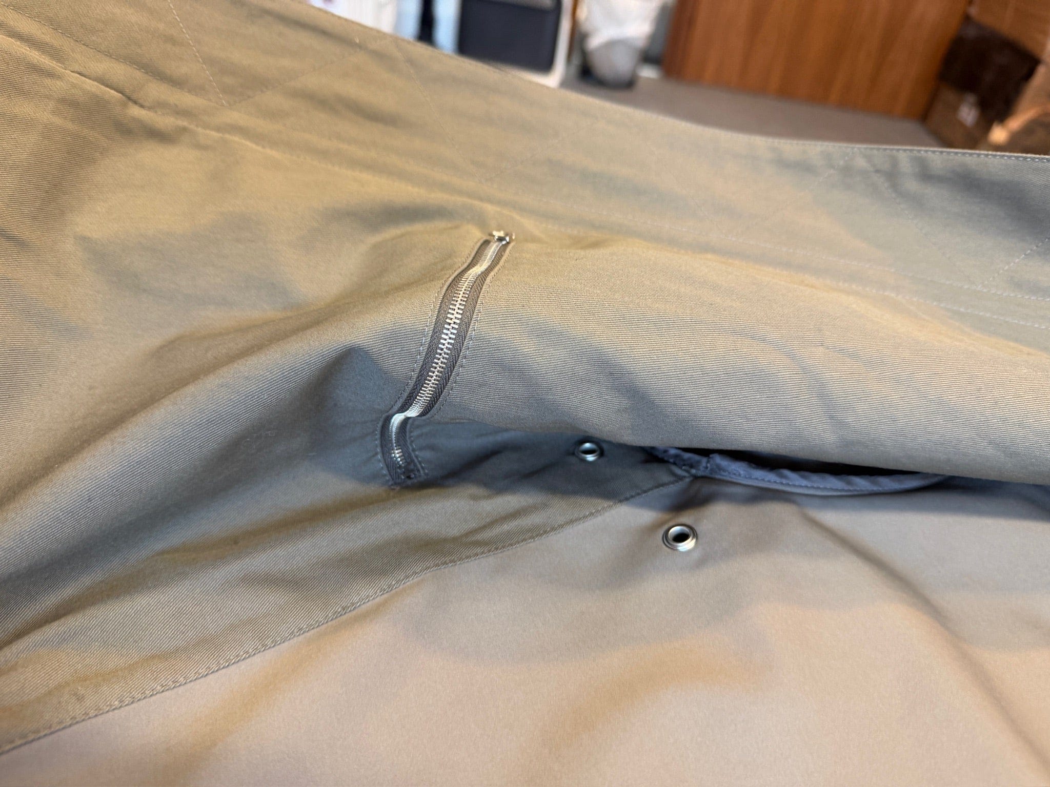 HERMES IT50 - Hermès Straight Cut Zipped Cotton Jacket