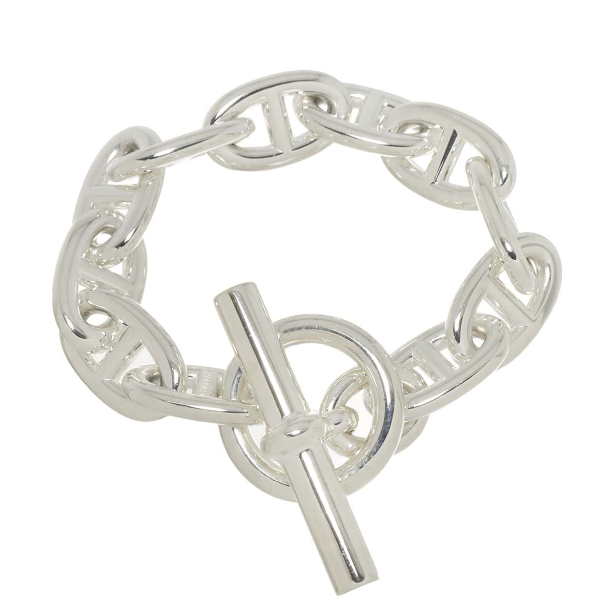 HERMES HERMES Chaine dancre TGM Bracelet Silver 925 90295061