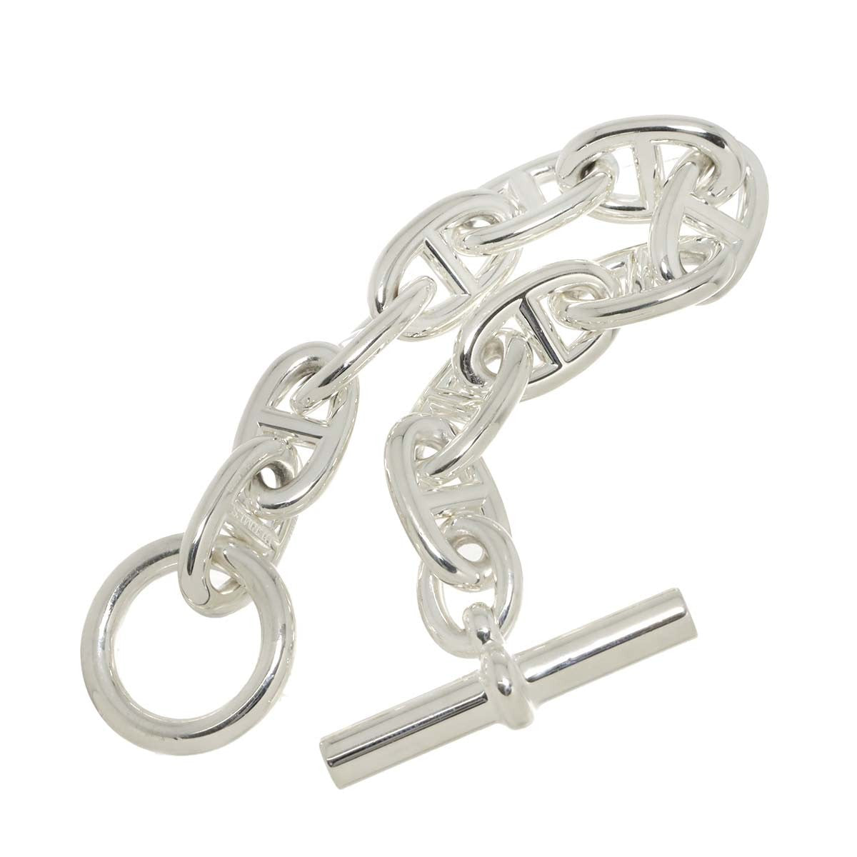 HERMES HERMES Chaine dancre TGM Bracelet Silver 925 90295061