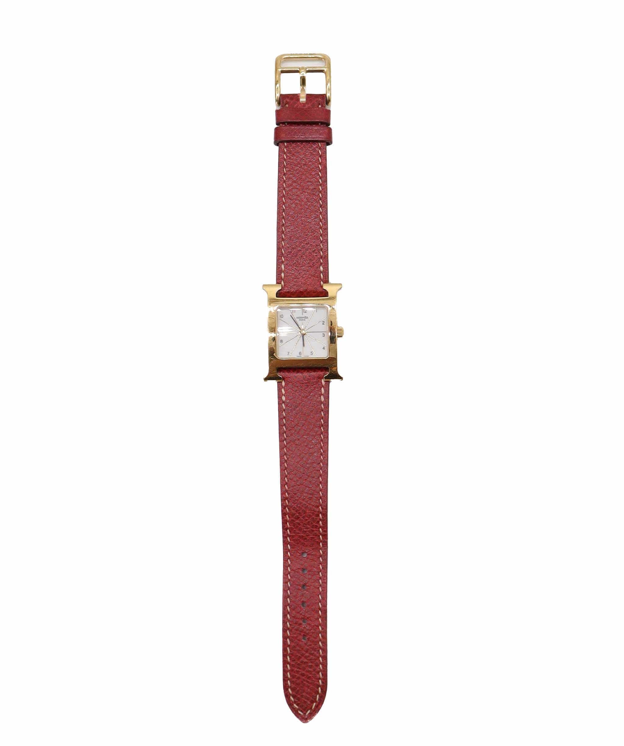 Hermès HERMES H Watch HH1 201 Ladies Watch White Red Quartz Watch H Watch Hermes DXBS4022