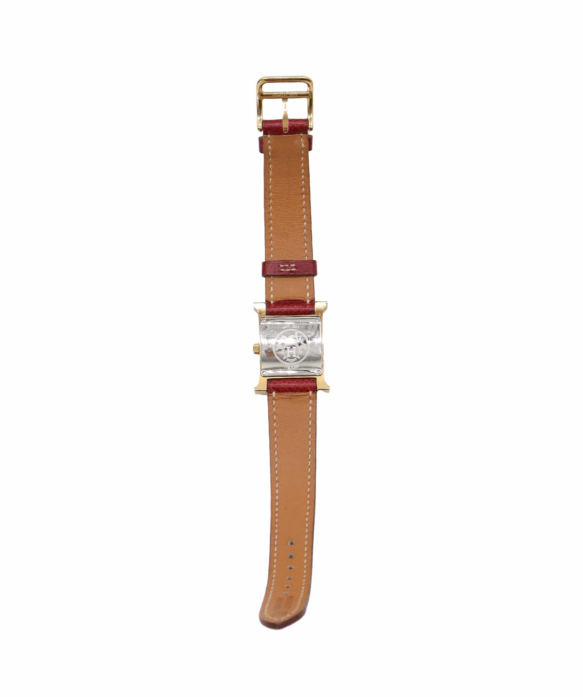 Hermès HERMES H Watch HH1 201 Ladies Watch White Red Quartz Watch H Watch Hermes DXBS4022