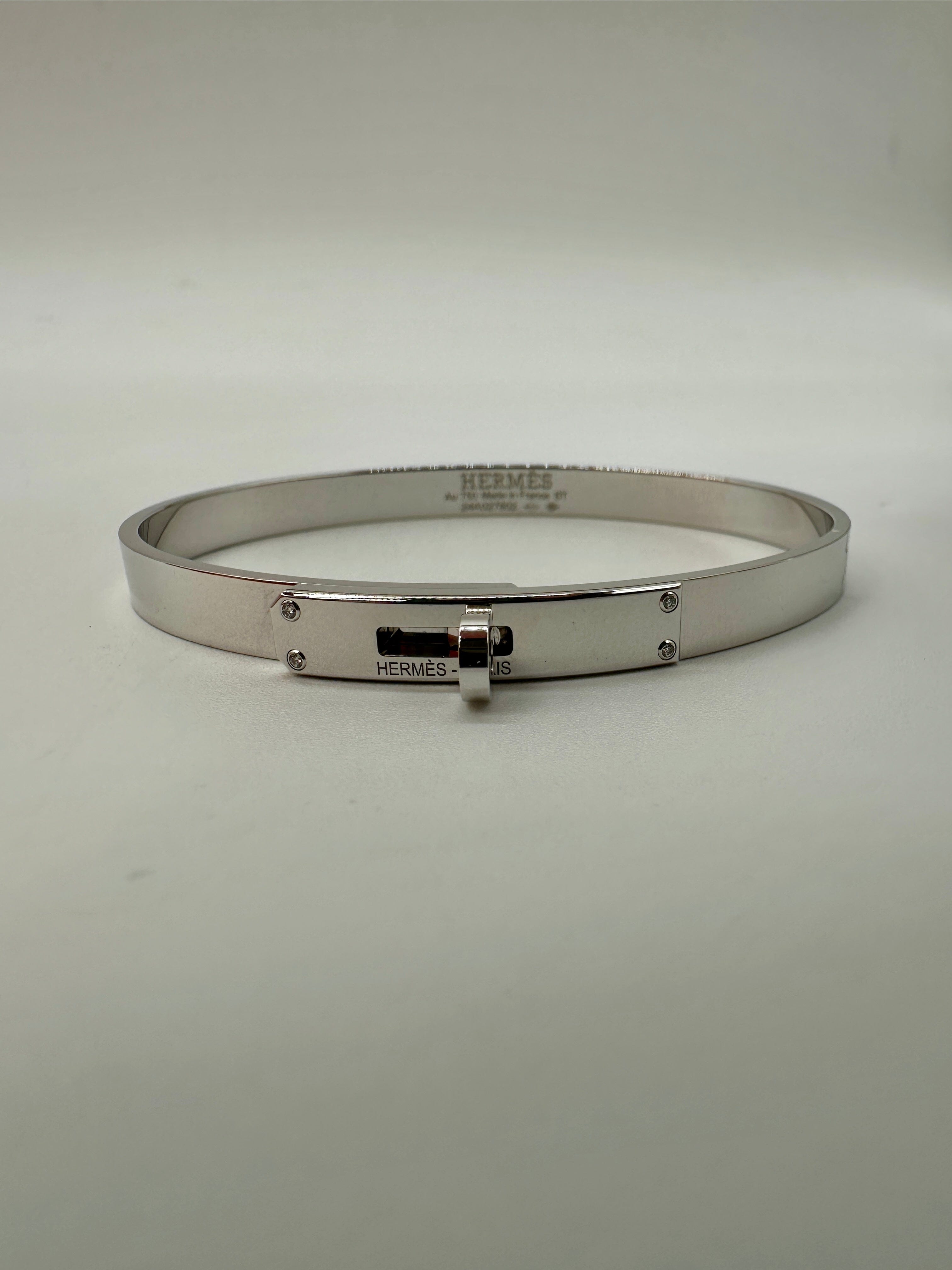 Hermès Hermès Kelly bracelet, small model, PM with 4 diamonds PCA794