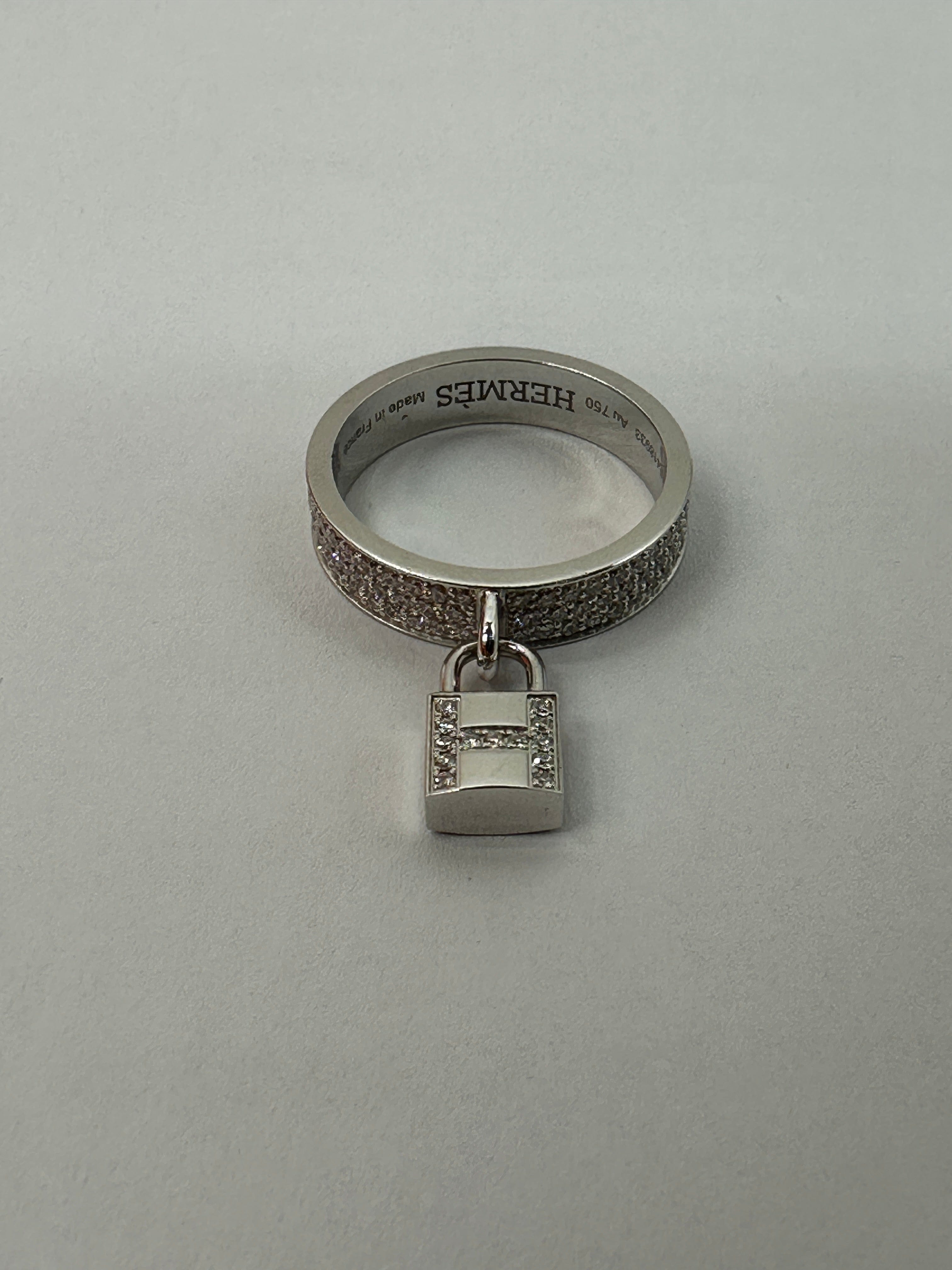 Hermès Hermès Kelly Cadenas ring, medium model 114D 0.63ct Orb-18K PCA884
