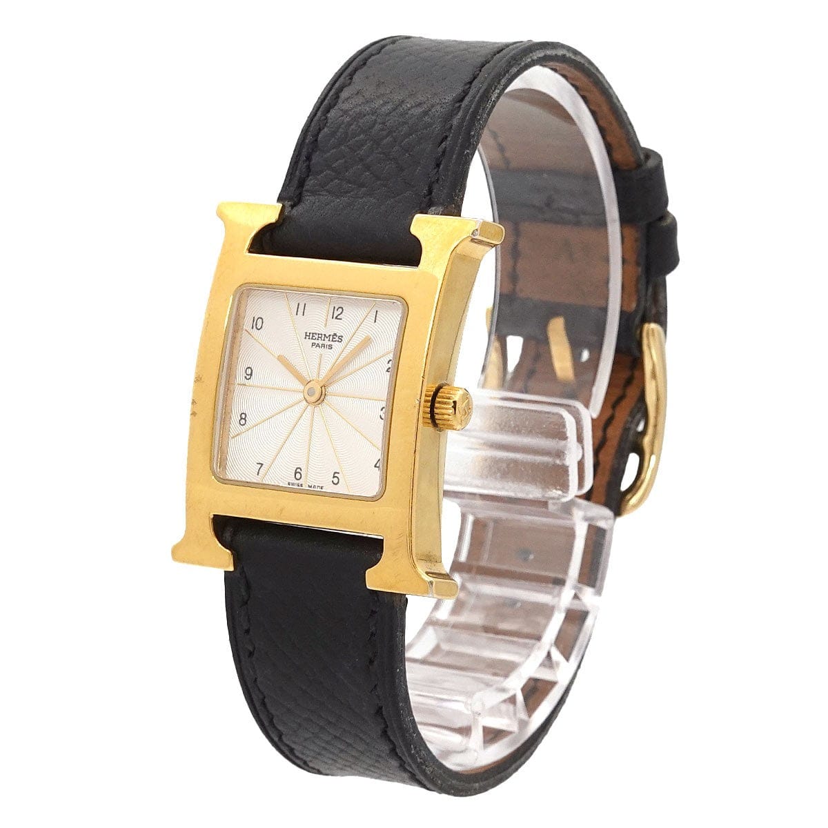 HERMES HERMES H Watch HH1 201 Quartz Silver Dial Ladies Watch 90315466