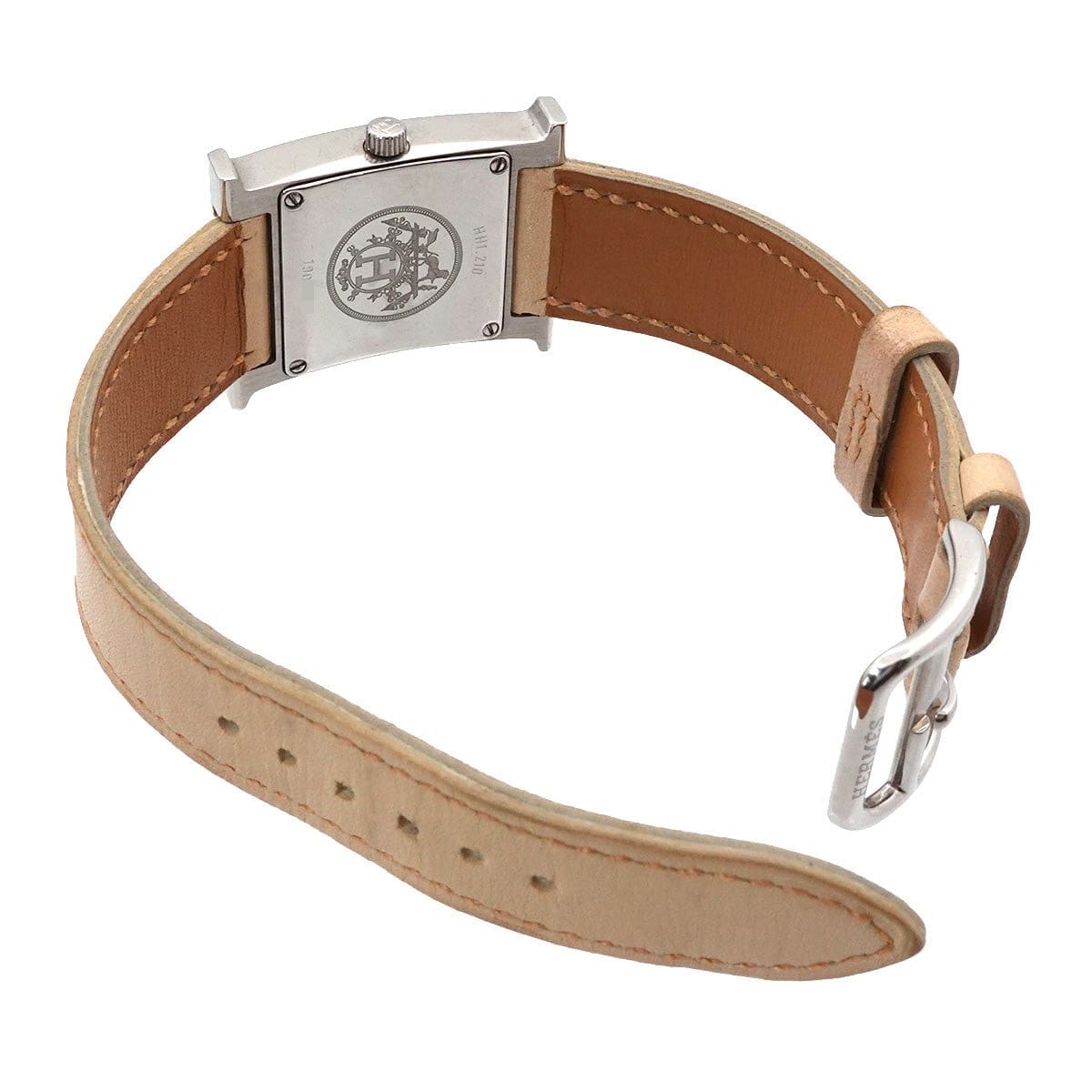 HERMES HERMES H Watch HH1 210 Quzrtz Pink Shell Dial Ladies Watch 90320053