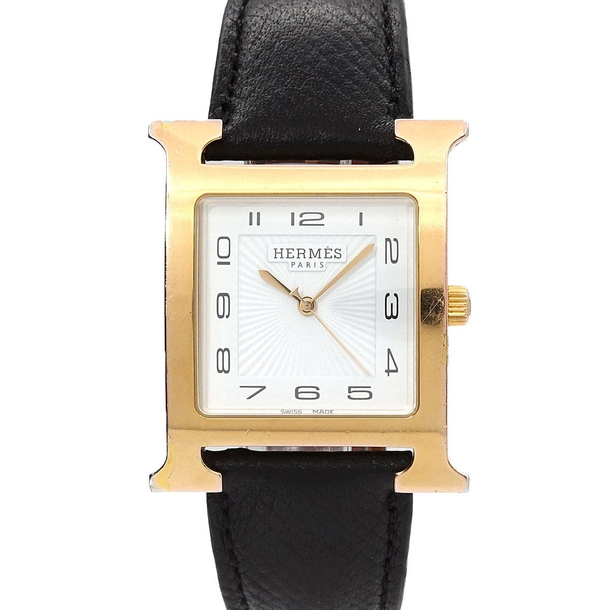 HERMES HERMES H Watch HH1.801 Quartz White Dial Mens Watch 90316766