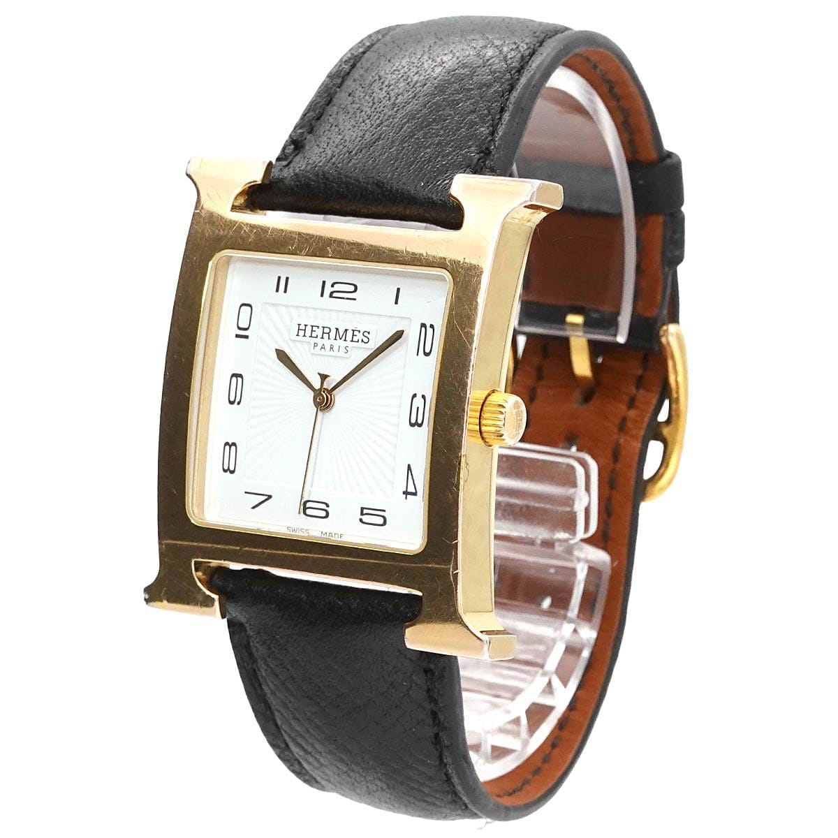 HERMES HERMES H Watch HH1.801 Quartz White Dial Mens Watch 90316766