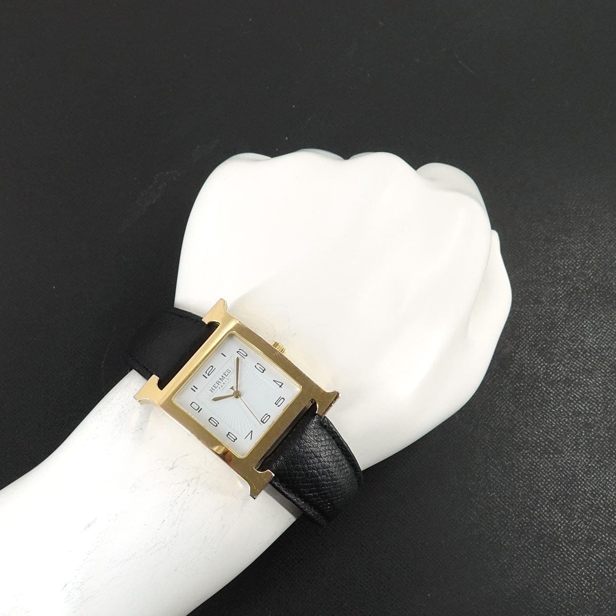 HERMES HERMES H Watch HH1.801 Quartz White Dial Mens Watch 90316766
