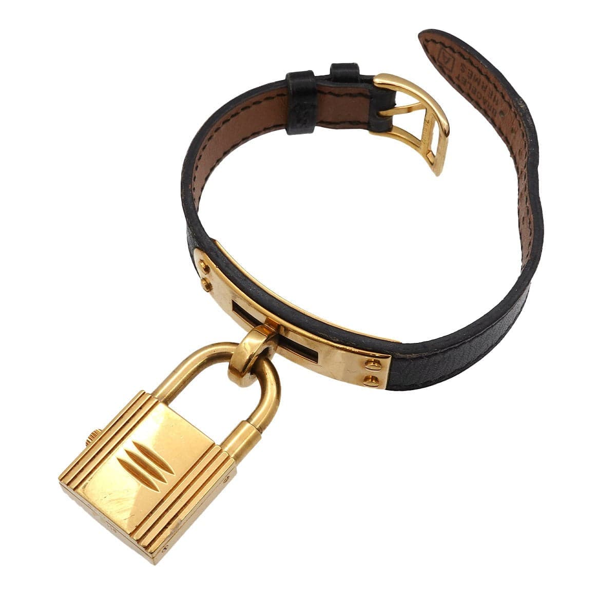 HERMES HERMES Kelly Watches Quartz Gold Dial Vintage Cadena Ladies Watch 90317087