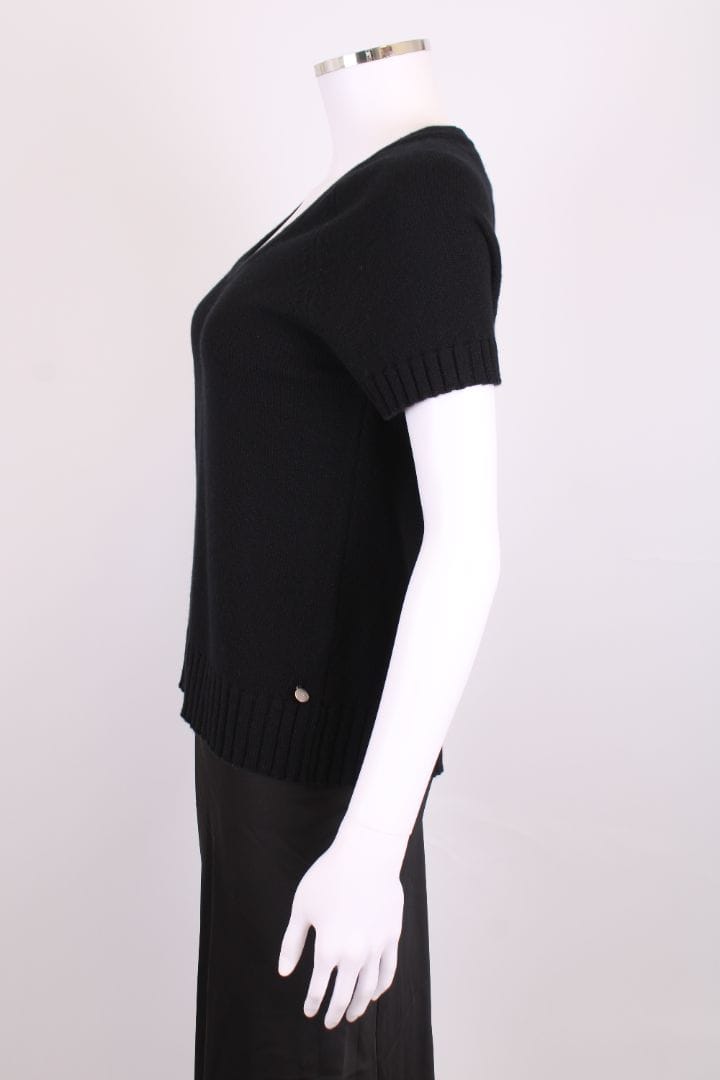 Hermes Hermes S/S Knit Jumper Black 8