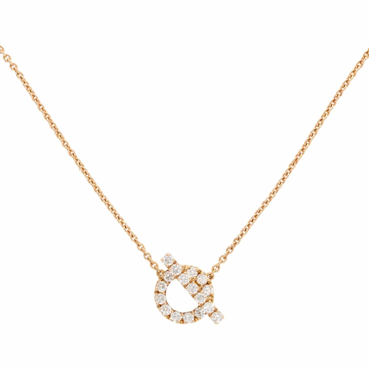 Hermes Hermes Rose Gold Finesse Necklace