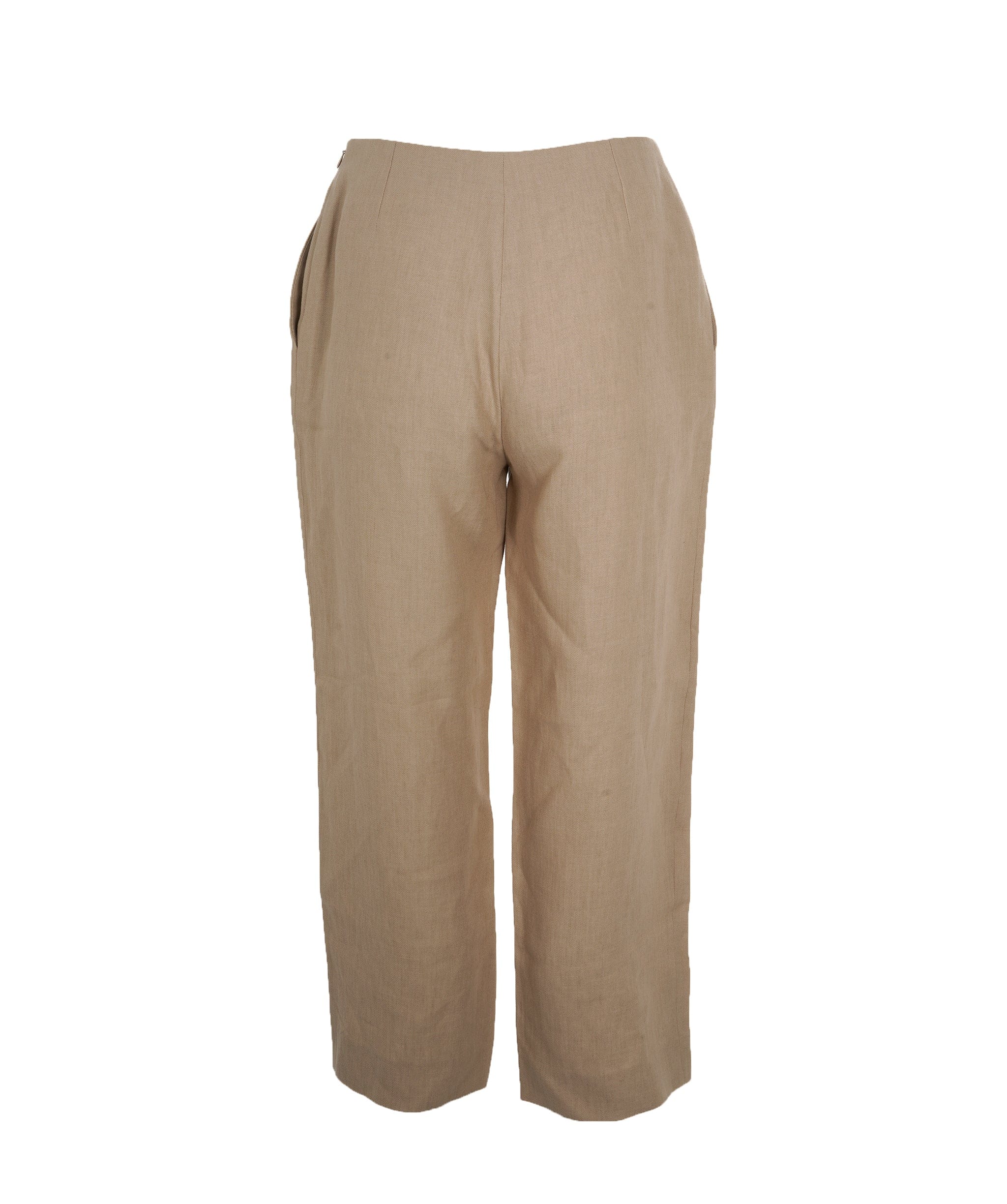 Hermès Hermes beige 100% linen trousers - AJC0900
