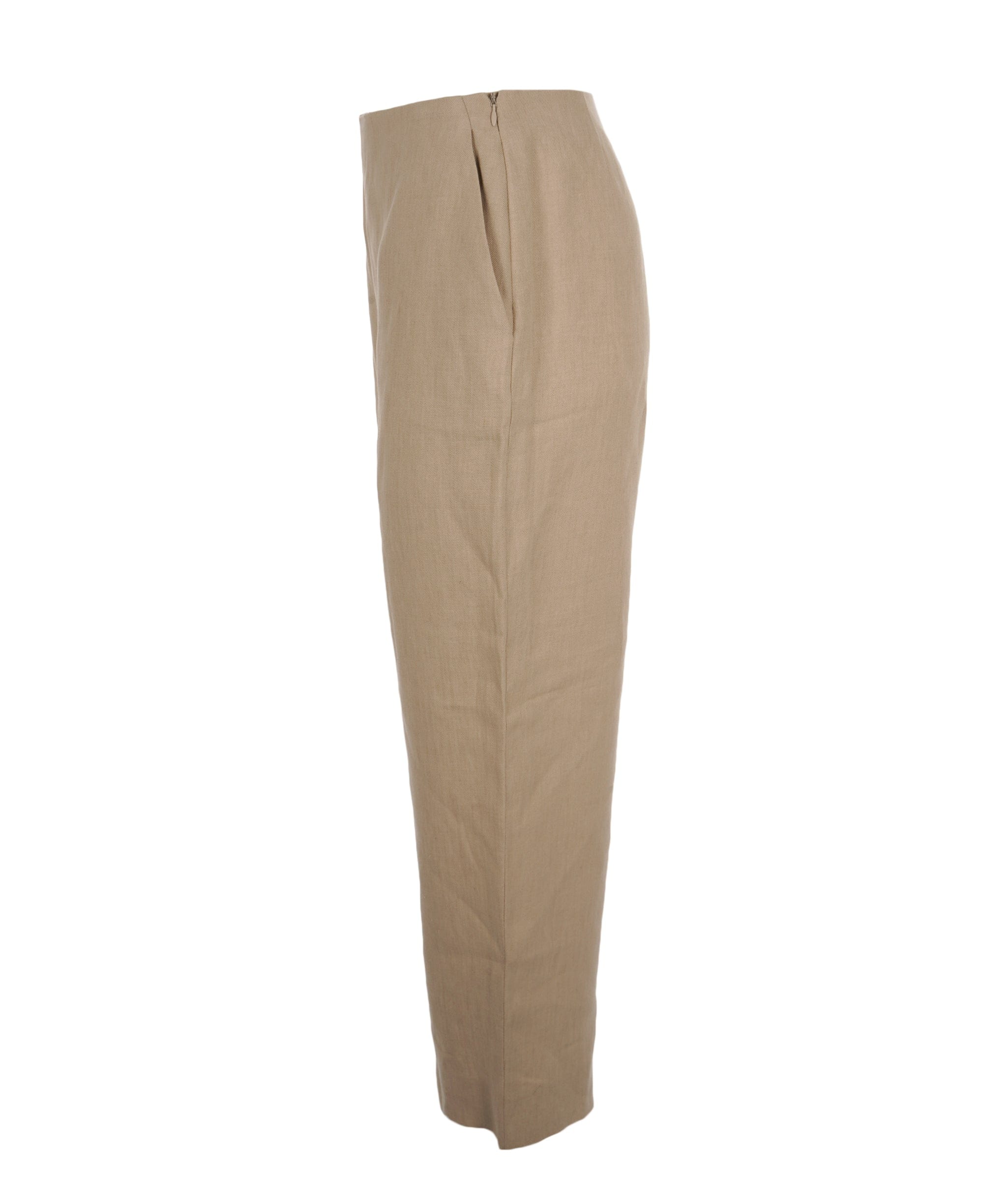 Hermès Hermes beige 100% linen trousers - AJC0900