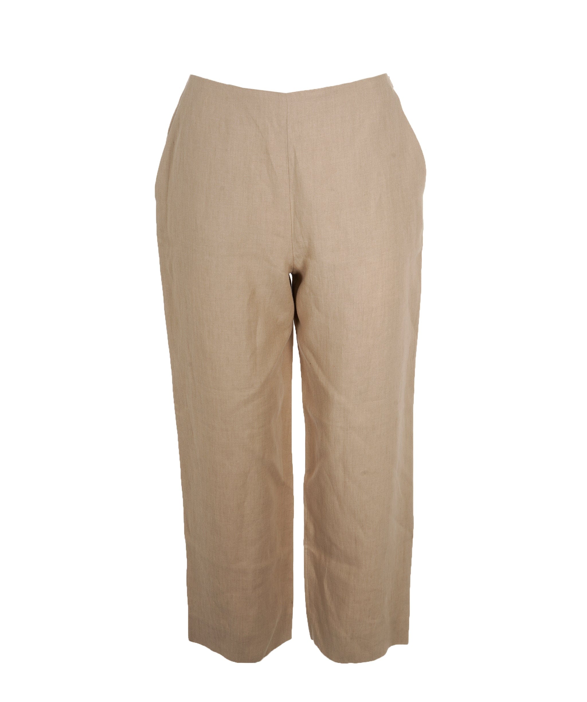 Hermès Hermes beige 100% linen trousers - AJC0900