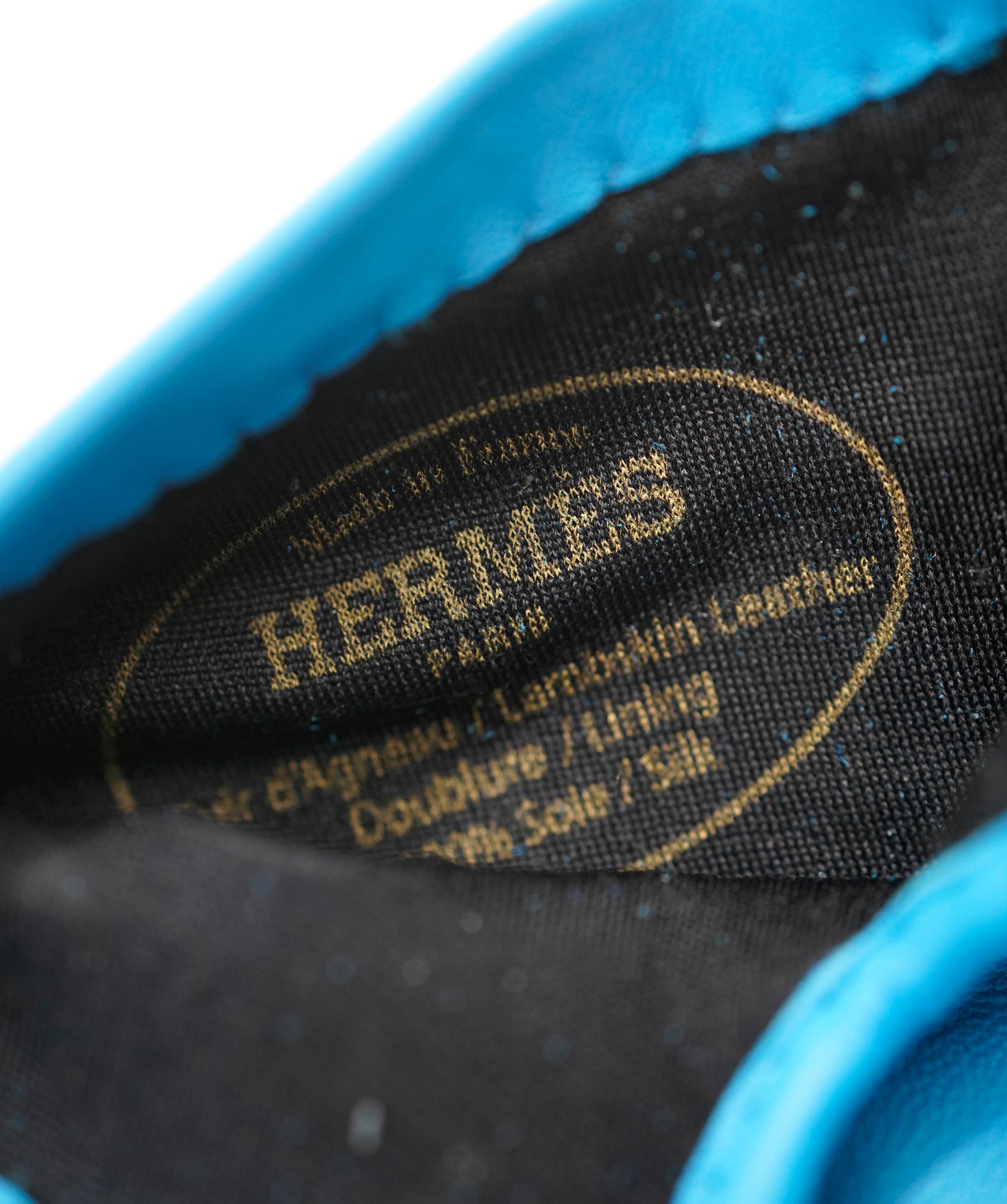 Hermès Hermes blue gloves ALC1229