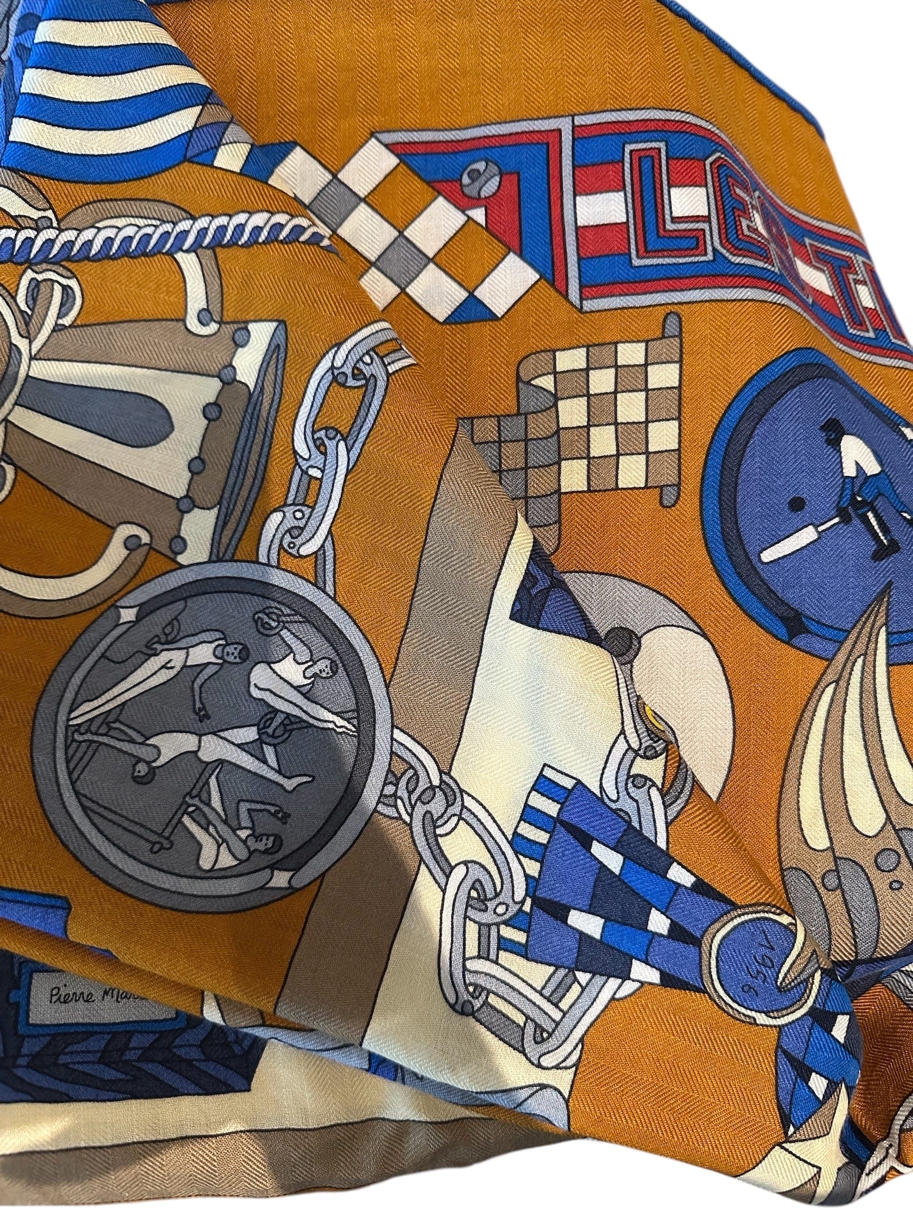 Hermes Hermes 140 x 140cm Cashmere/Silk Scarf - Le Trophe - New in Box with Tags