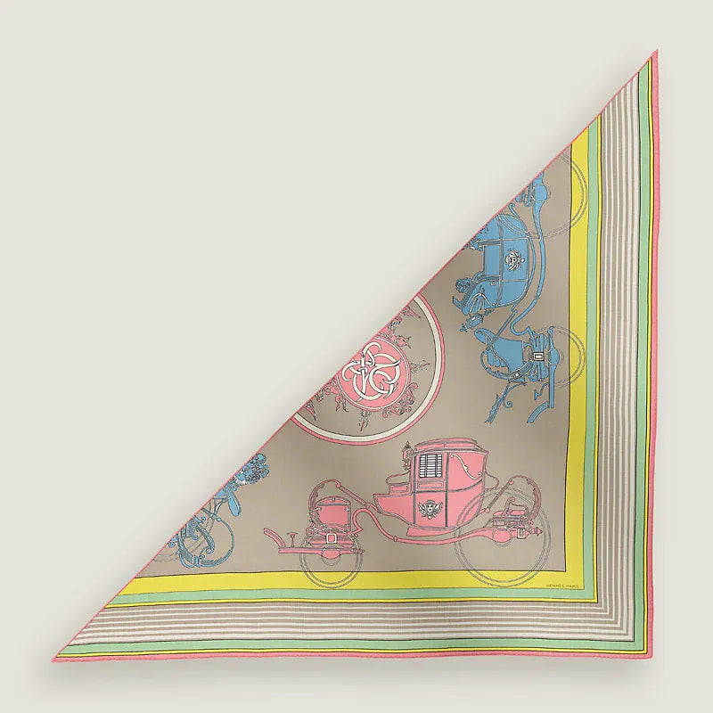Hermes Hermes 140cm Cashmere/ Silk Large Triangle Scarf - in Box