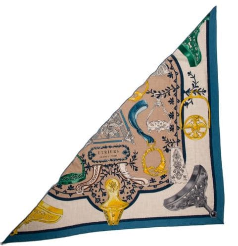 Hermes Hermes 140cm Cashmere/ Silk Large Triangle Scarf - in Box