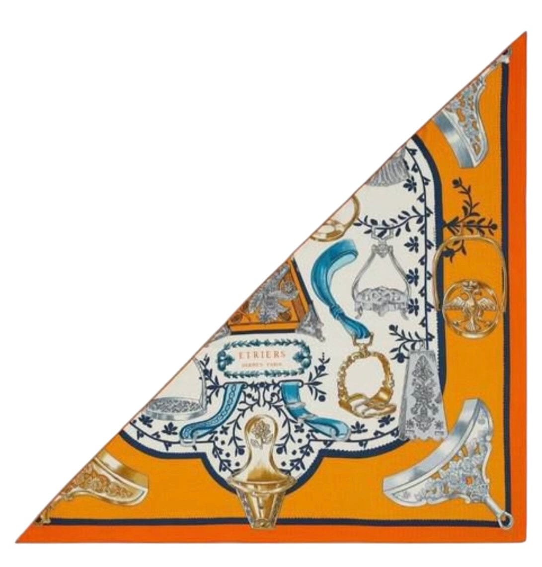 Hermes Hermes 140cm Cashmere/ Silk Large Triangle Scarf - in Box