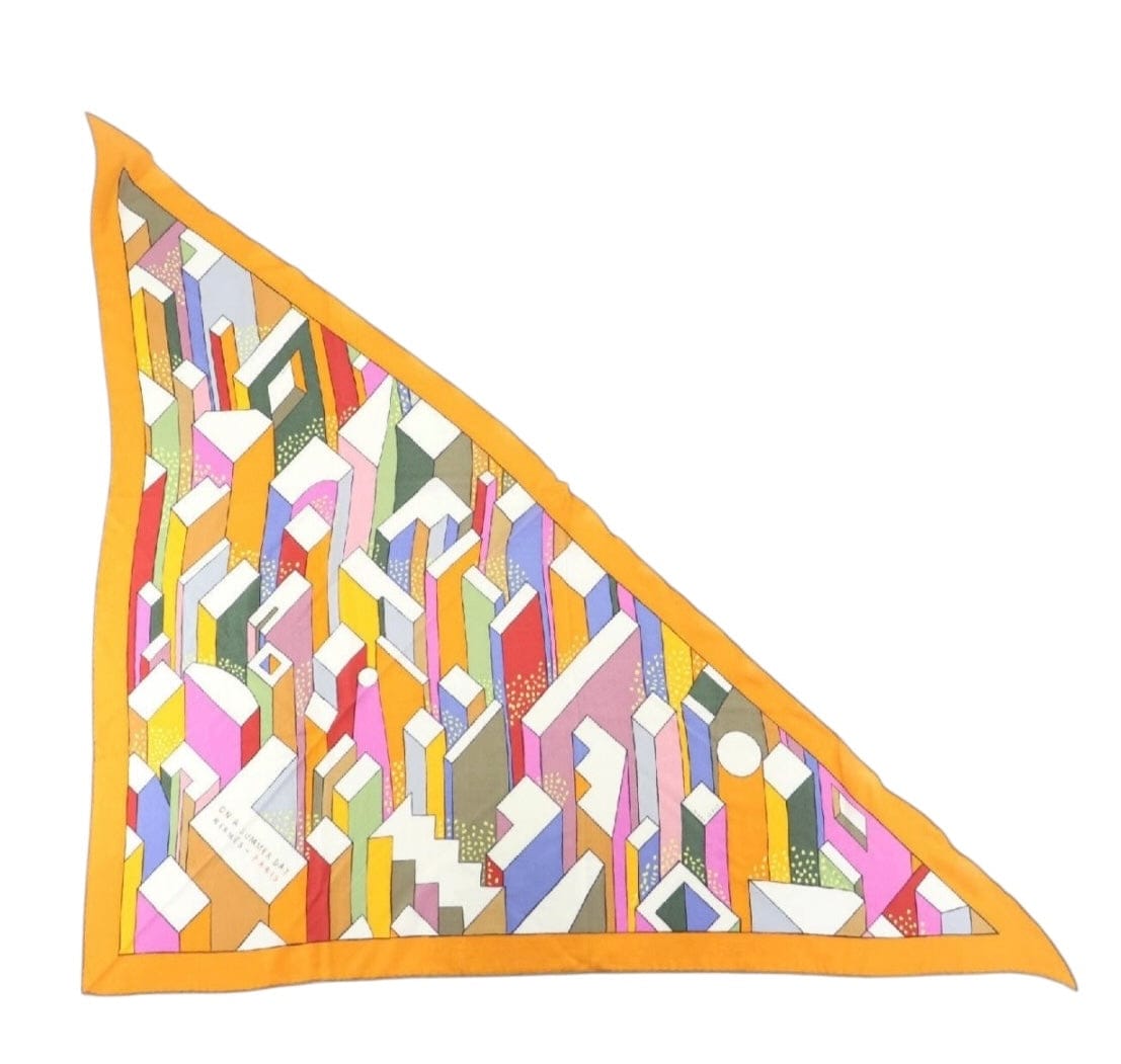 Hermes Hermes 140cm Cashmere/ Silk Large Triangle Scarf - in Box