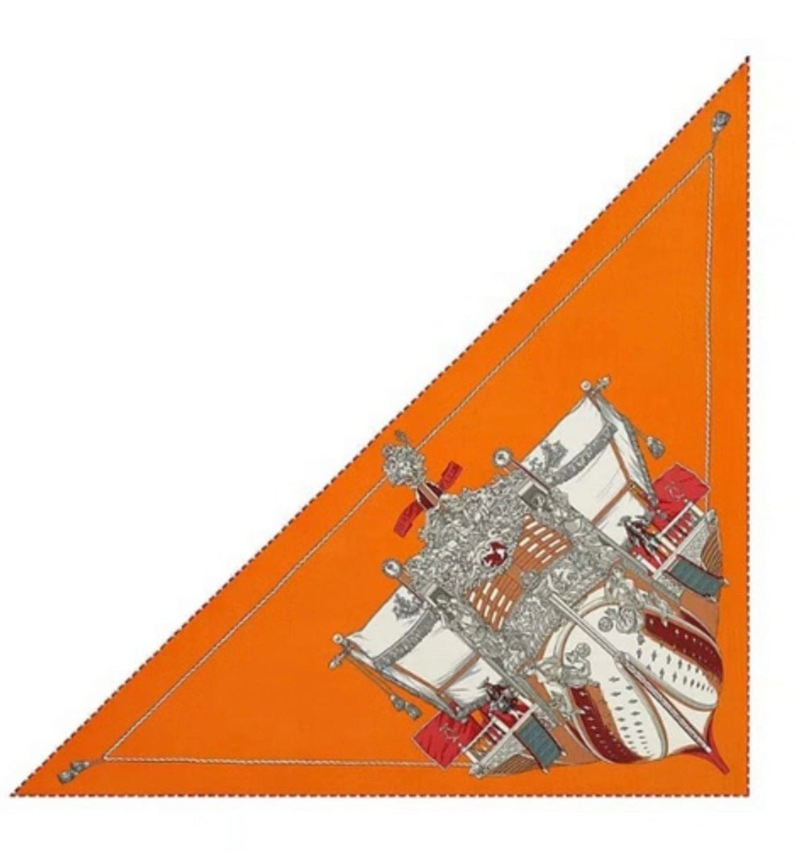 Hermes Hermes 140cm Cashmere/ Silk Large Triangle Scarf - in Box