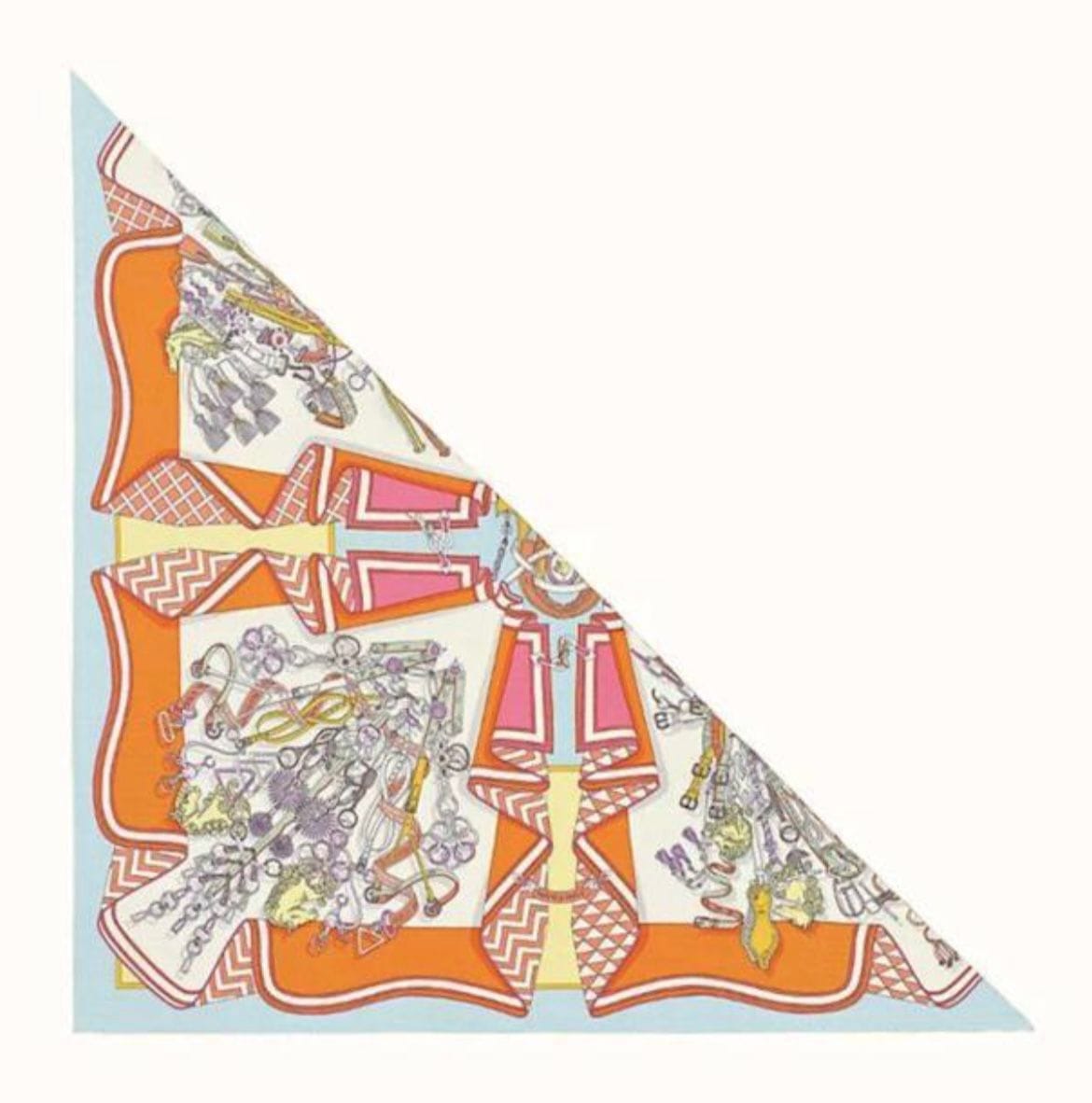 Hermes Hermes 140cm Cashmere/ Silk Large Triangle Scarf - in Box