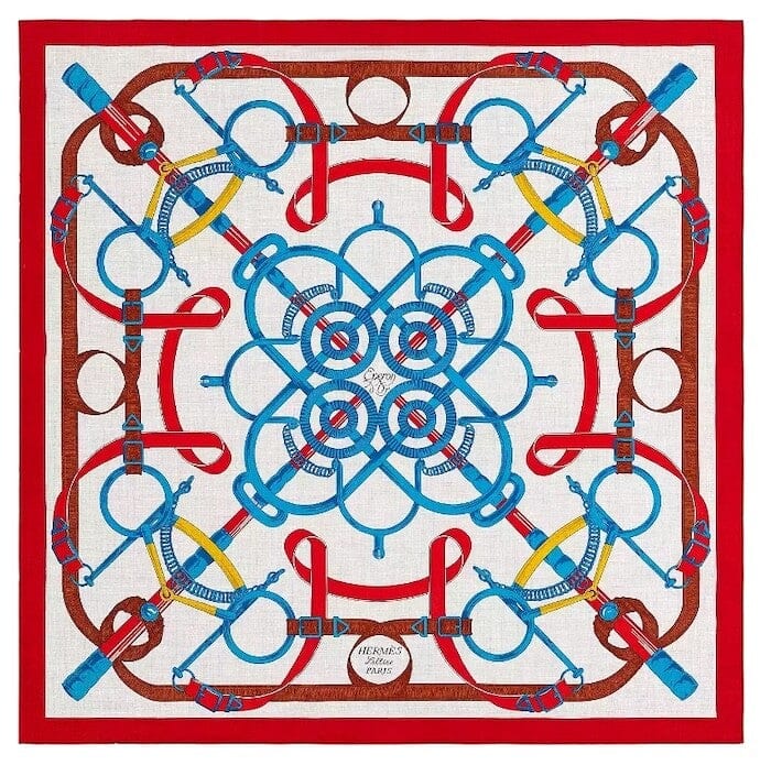 Hermes Hermes 140cm Cashmere/Silk Scarf - Eperon D Or - In Box