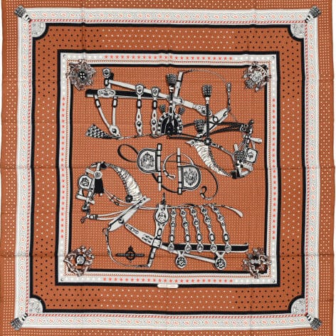 Hermes Hermes 140cm Cashmere/Silk Scarf - Harais De Cour Banda - In Box