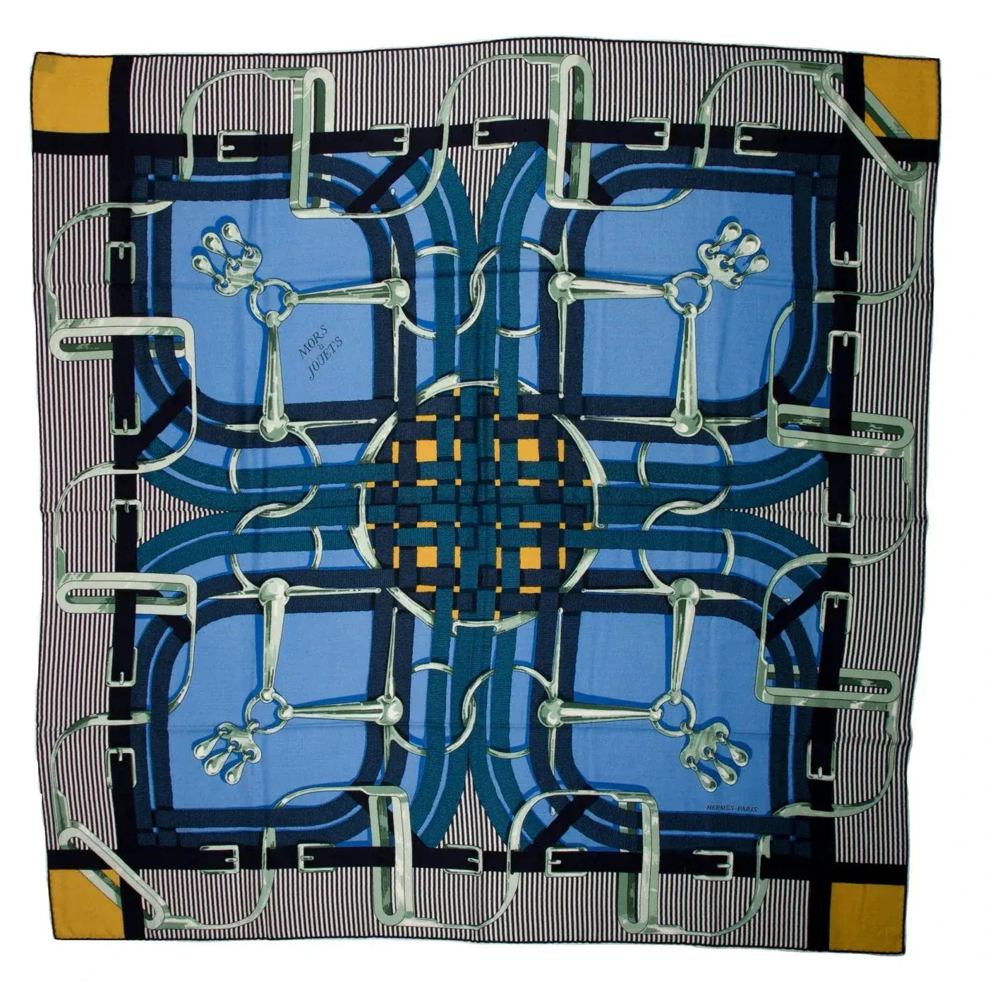 Hermes Hermes 140cm Cashmere/Silk Scarf - Mors A Jouets Chemise - In Box